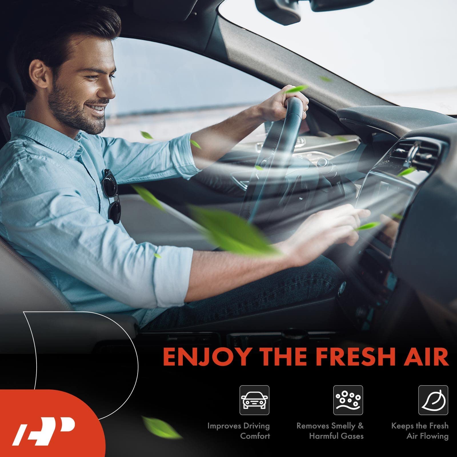 A-Premium 2-Pc Cabin Air Filter With Activated Carbon - Compatible With Hyundai & Kia Vehicles - Accent, Tucson, Veloster, Genes