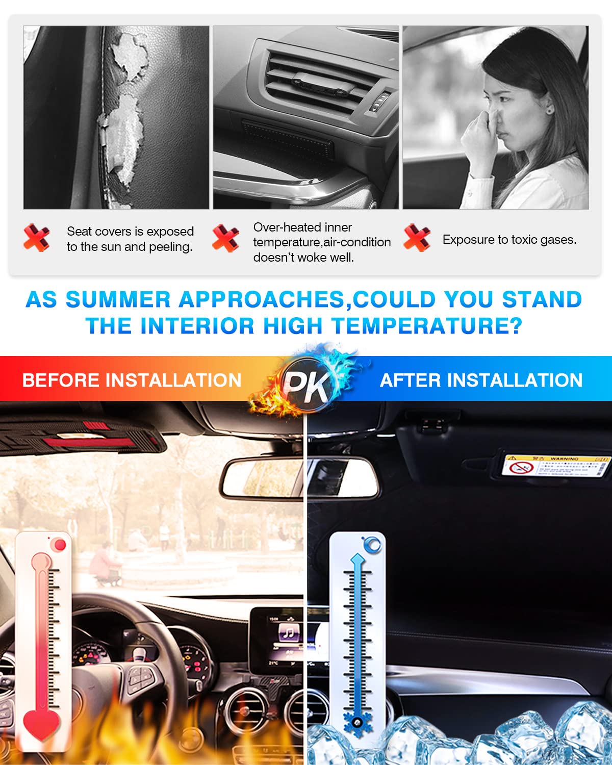 Kust Windshield Sun Shade For Toyota Prius 2023 2024 2025 Window Sunshade Sun Visor Protector Foldable Blocks Uv Rays Keep Your