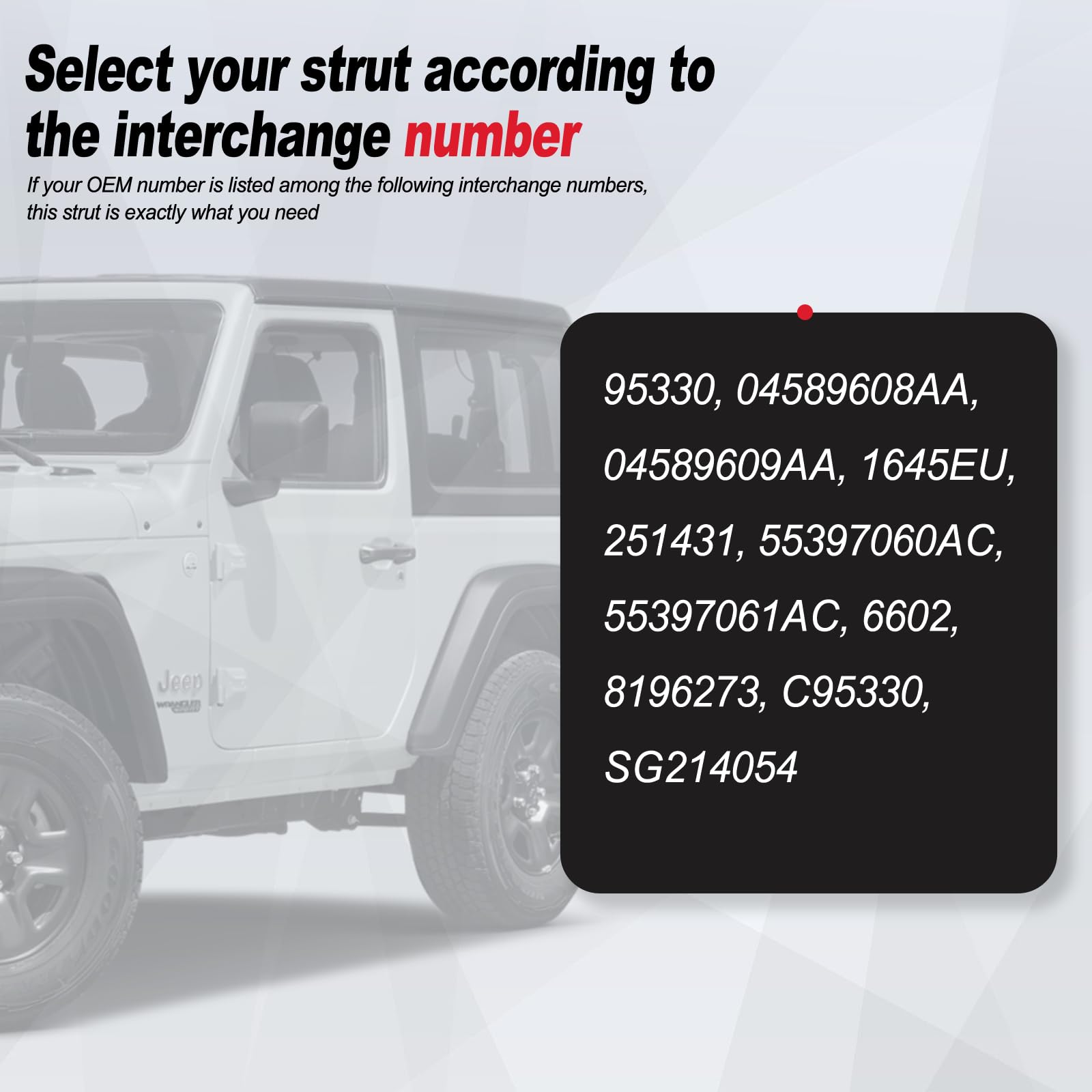 Vepagoo 6602 Rear Window Glass Struts For 2006-2010 Jeep Wrangler, Gas Struts For 2006 Jeep Wrangler 65Th Anniversary Edition Sp