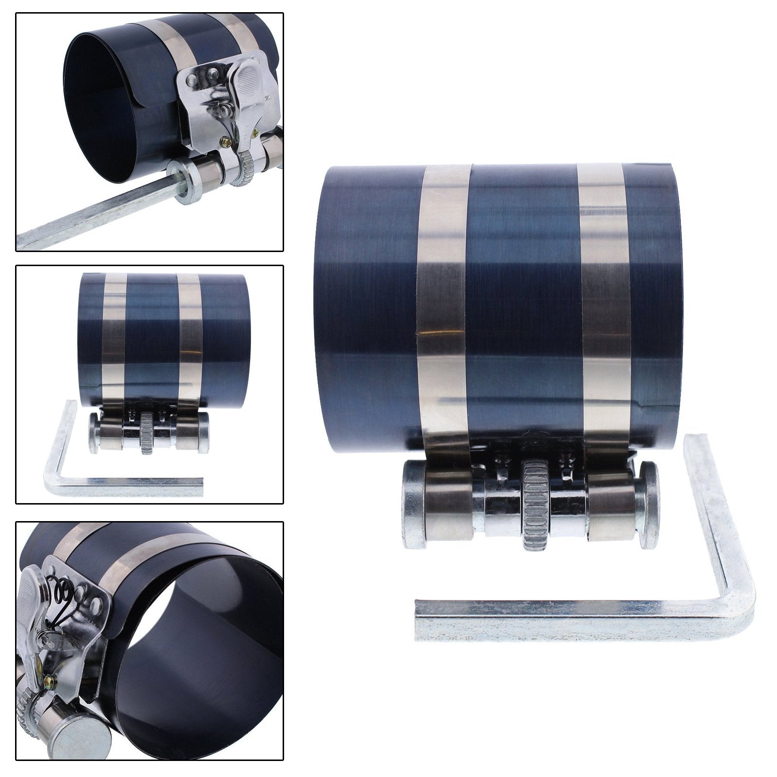 Mmondod Car Engine Piston Ring Installer Removal Kit - Piston Ring Compressor 2 1/8'' To 7'' & Adjustable Piston Installer Plier