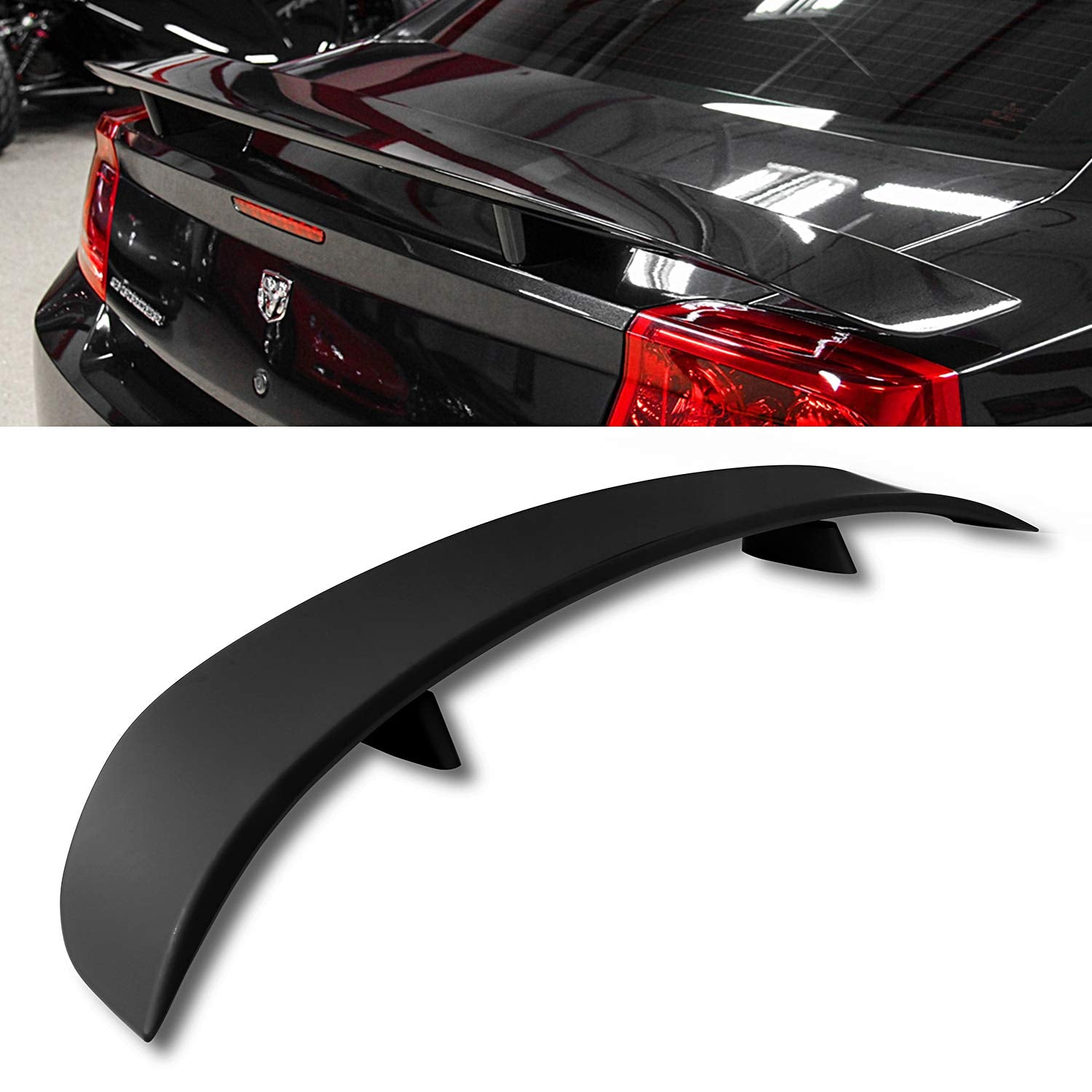 Modifystreet For 2015-2018 Charger Factory Style Trunk Flush Mount Rear Trunk Spoiler Wing