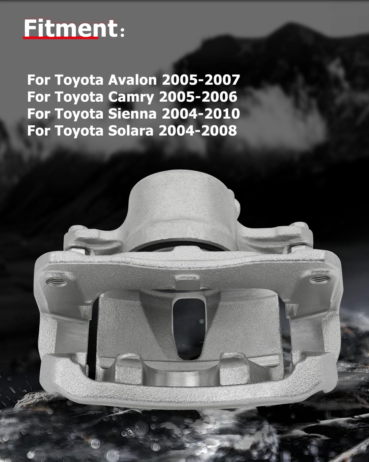 cciyu 19B2714 19B2715 Front Left & Right Brake Calipers With Bracket For Toyota For Avalon 2005-2007,For Toyota For Camry 2005-2