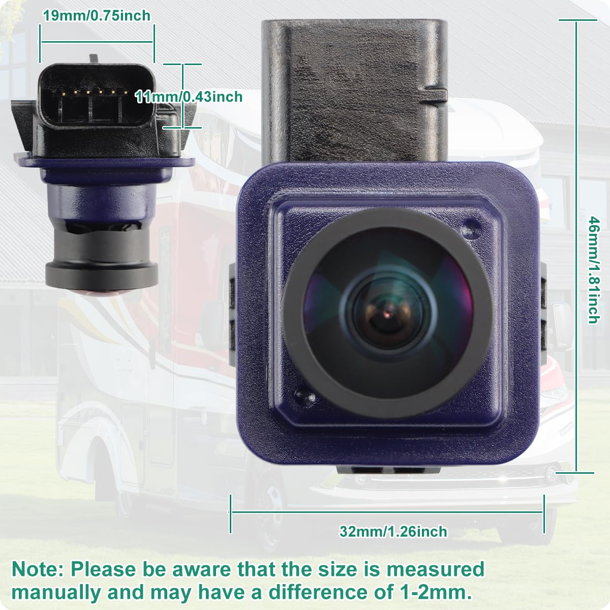 Ej5Z-19G490-A Rear View Backup Reverse Camera Compatible With Ford Escape 2014-2016, Greenyi Safety Parking Assist Camera, Oe Nu