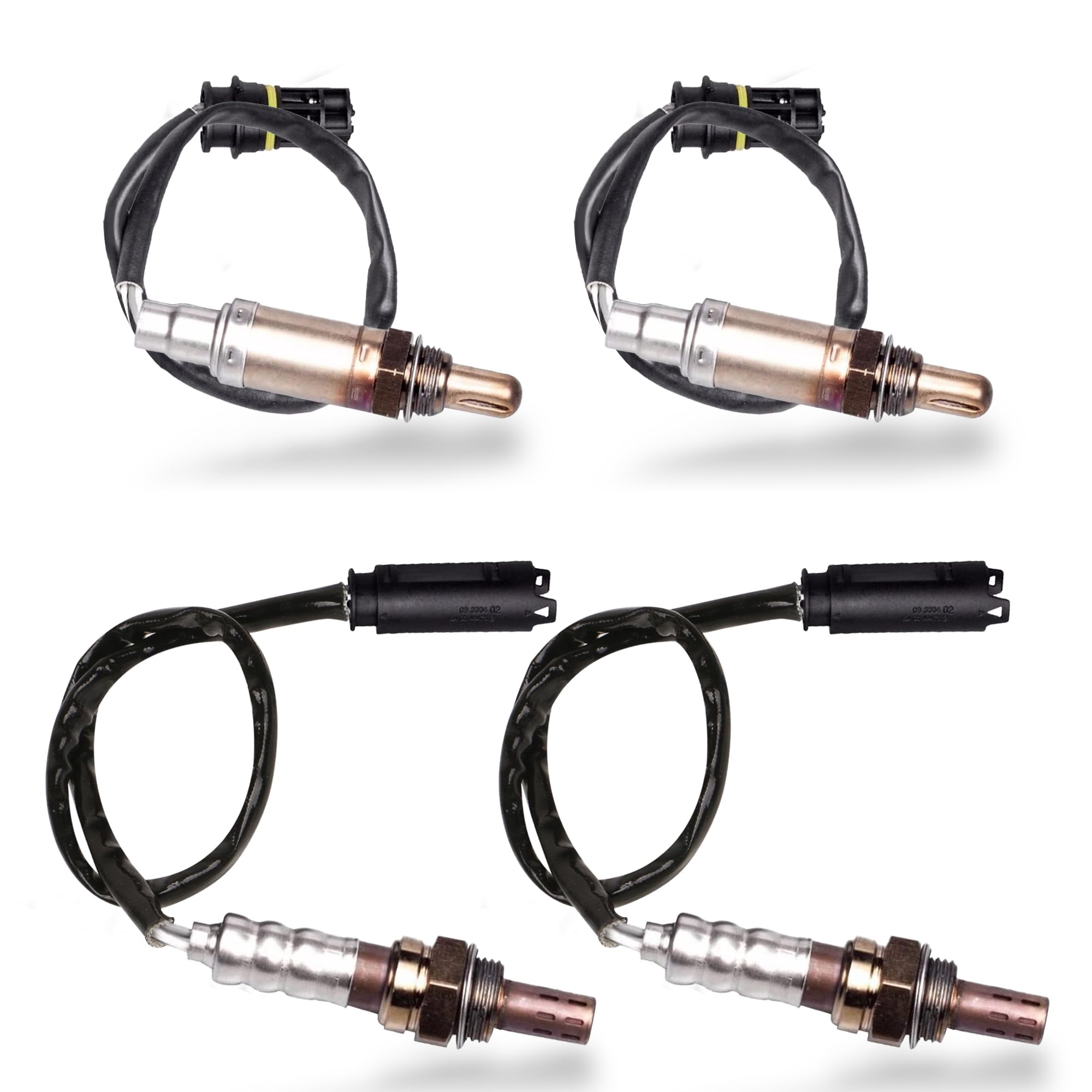 KUIPERAUTO Oxygen Sensor Upstream + Downstream 13477 234-4672 234-4683 15109 Compatible for BMW 320I 323I 325XI 328I 330XI 525I 