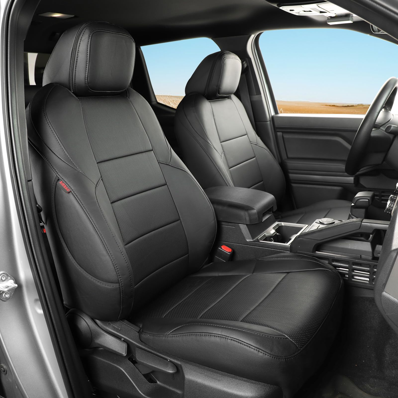 Coverdream Custom Fit Seat Covers For 2024 2025 Toyota Tacoma(Petrol) Double Cab Sr,Sr5,Trd Sport,Trd Off-Road,Limited,Full Cove