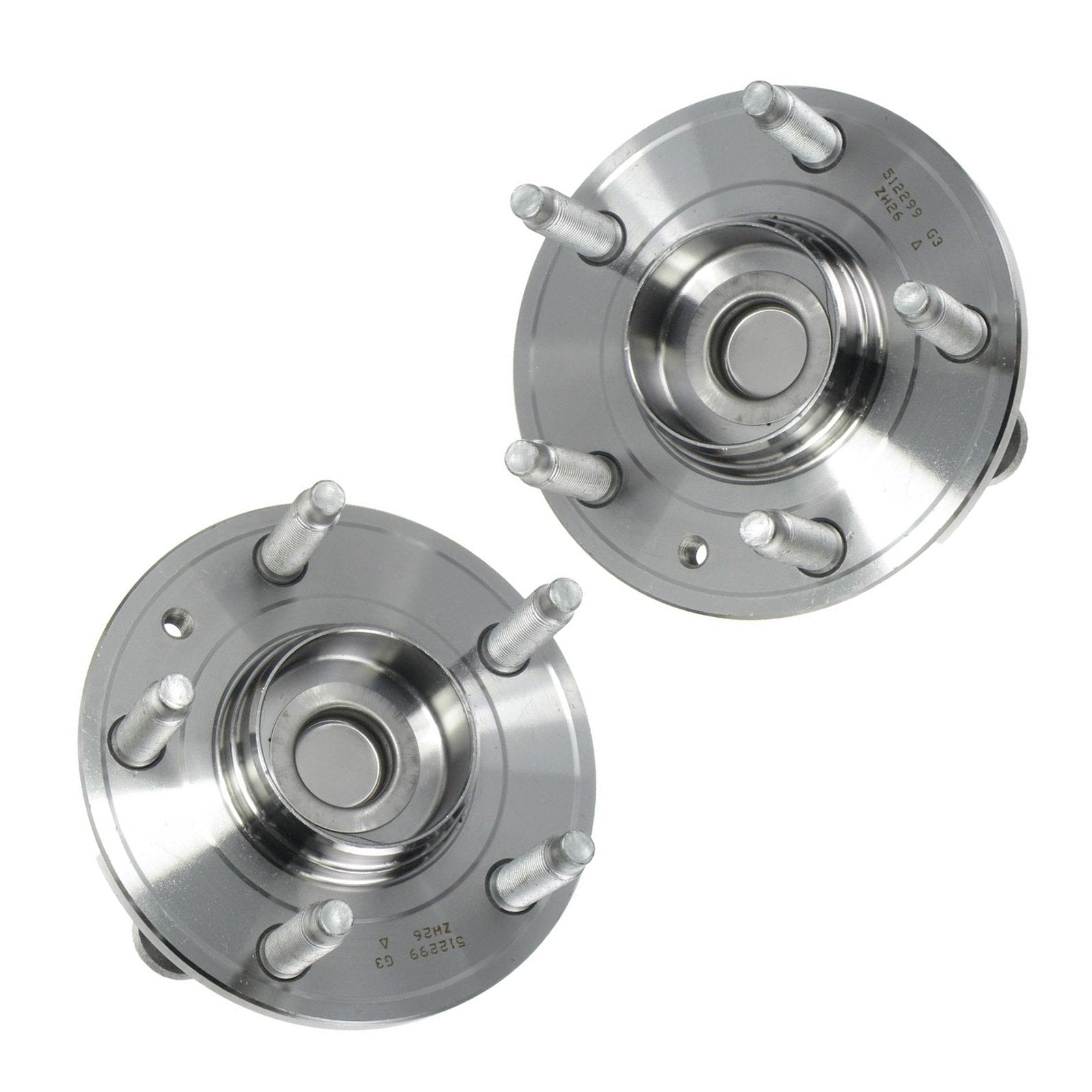 Trq Rear Wheel Hub Bearings Assembly Set Compatible With 2005-2007 Ford Five Hundred Freestyle 2008-2009 Taurus Taurus X Mercury