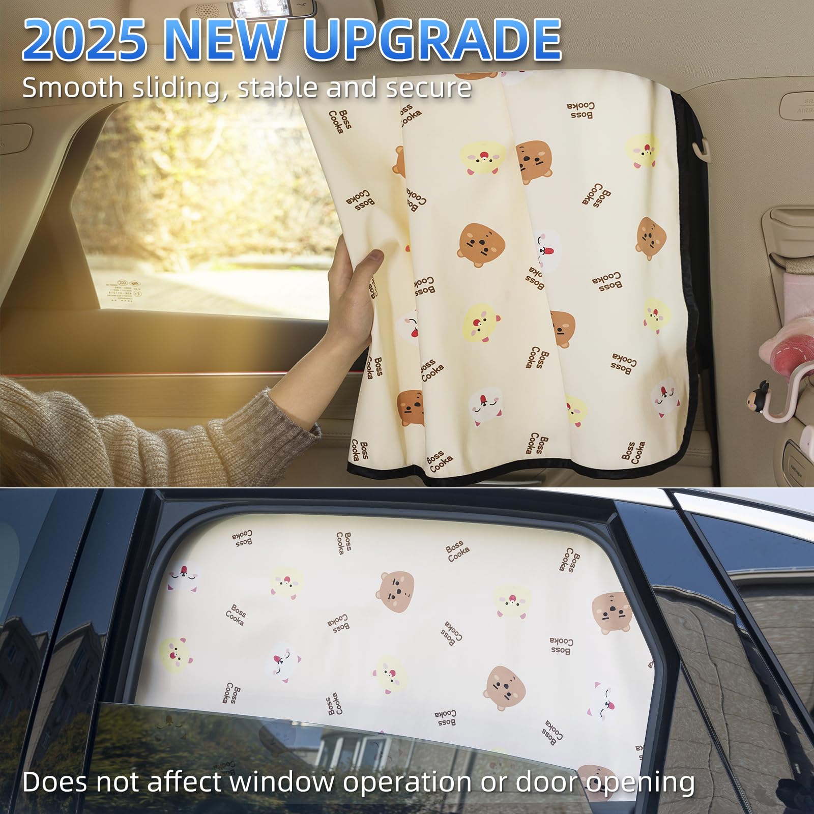 Aokway Car Window Shade (2Pack) - Uv-Blocker Magnetic Side Window Sunshade For Driver And Passenger | 99% Uv Protection For Seda