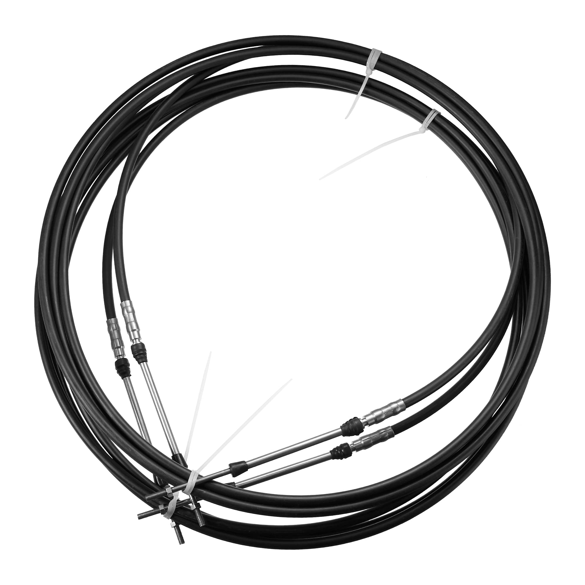 Motoforti 2pcs 16ft 5 Meter 197 Inch Marine Type 3300 / 33C Throttle Shift Remote Control Box Cable for Yamaha Outboard Engine B