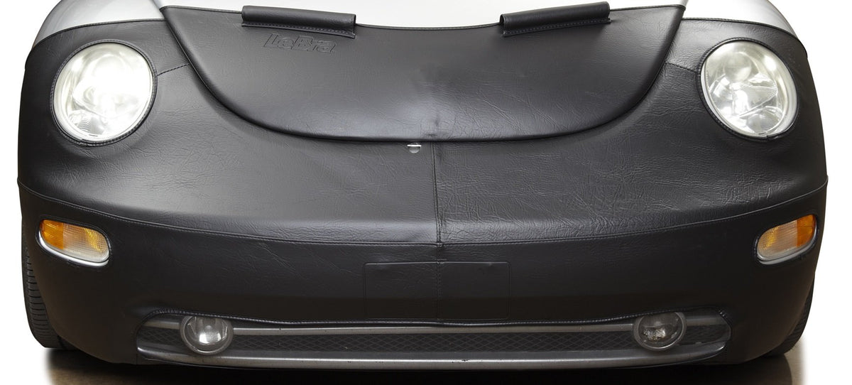 Lebra 2 Piece Front End Cover Black - Car Mask Bra - Fits - Hyundai,Accent,2006 Thru 2009