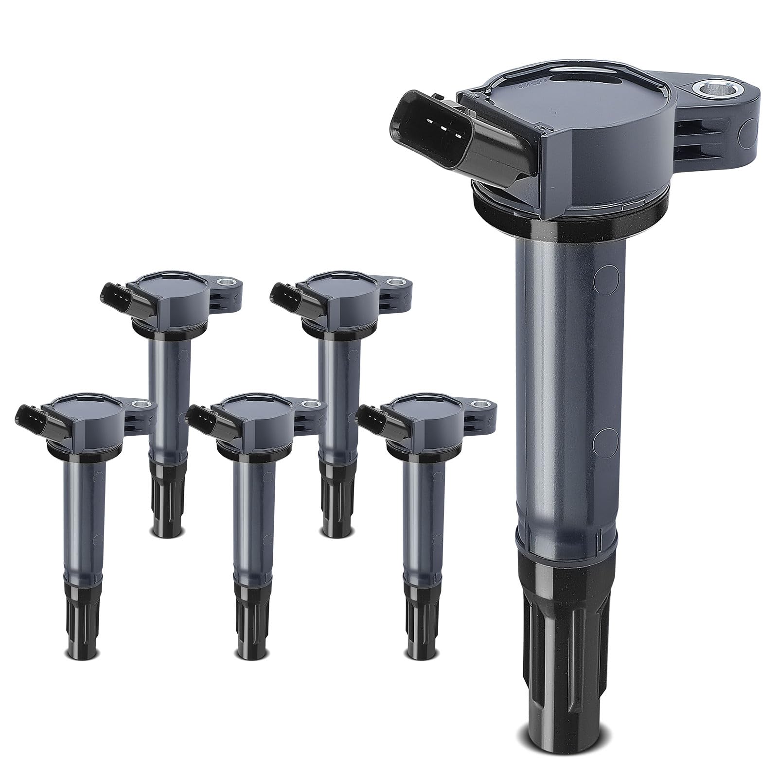 Yhtauto Set Of 6 Ignition Coil Pack Replacement For Toyota Camry 2007-2017, Avalon 4Runner Highlander Sienna Rav4 Tundra, Lexus 