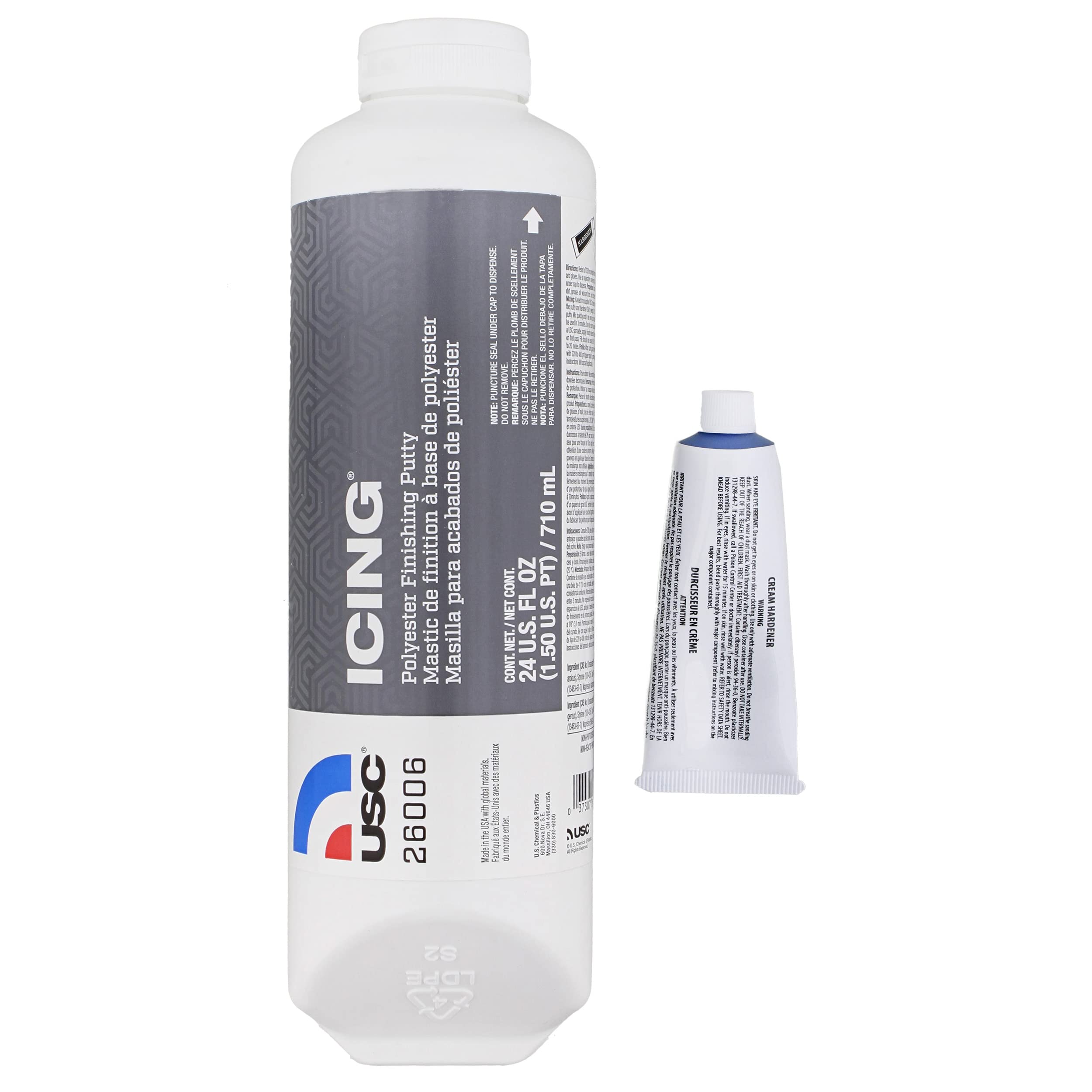 Usc 26006 Icing 24 Oz Tube - Glazing & Finishing Filler Putty