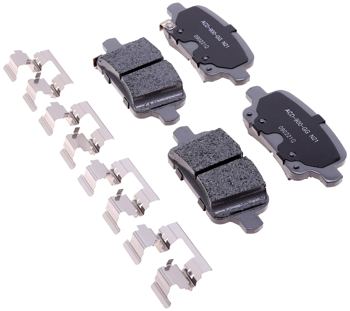 ACDelco Silver 14D1915CHF1 Ceramic Rear Disc Brake Pad Set with Clips