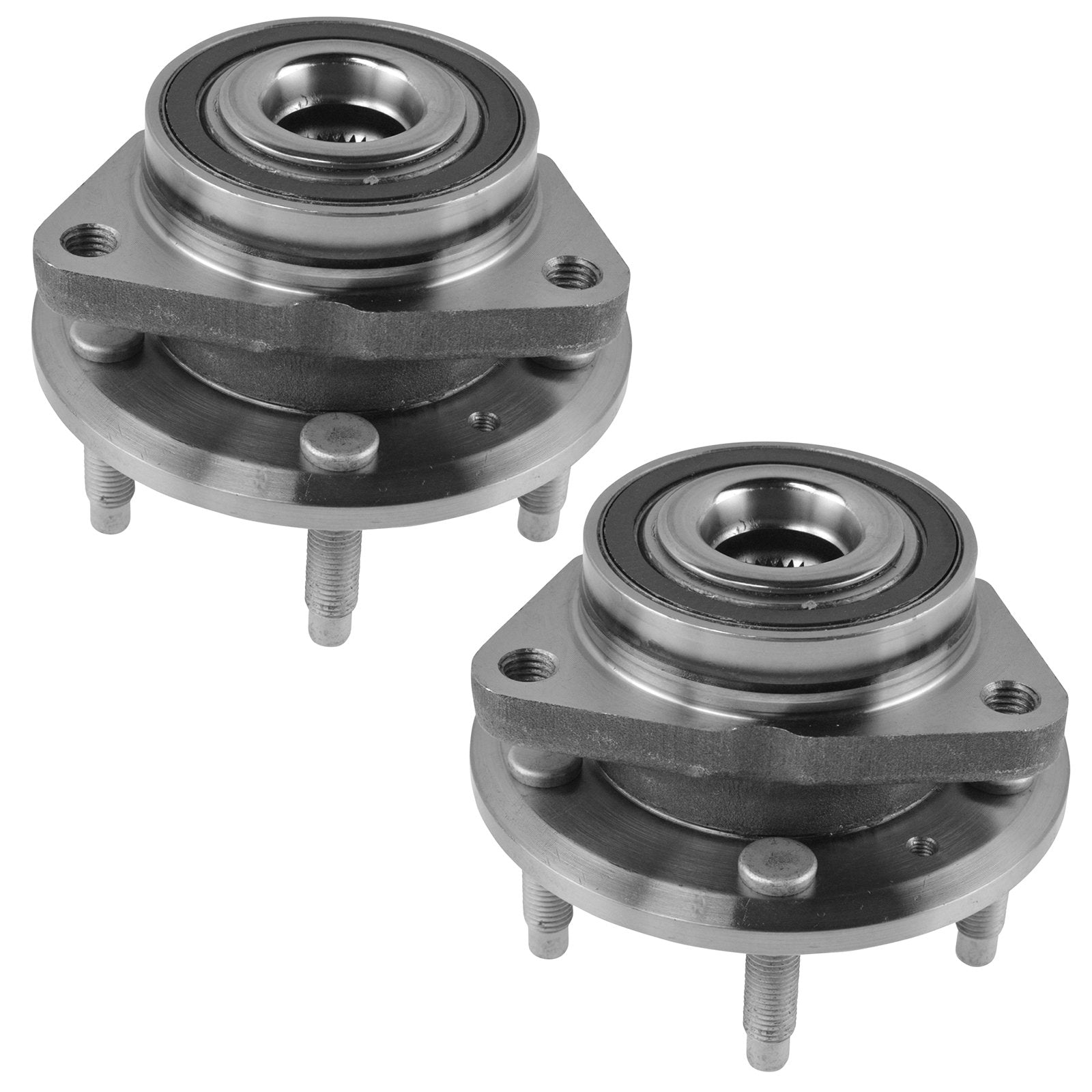 Trq Front Wheel Hub Bearings Assembly Set Compatible With 2011-2015 Chevrolet Cruze 2016 Cruze Limited