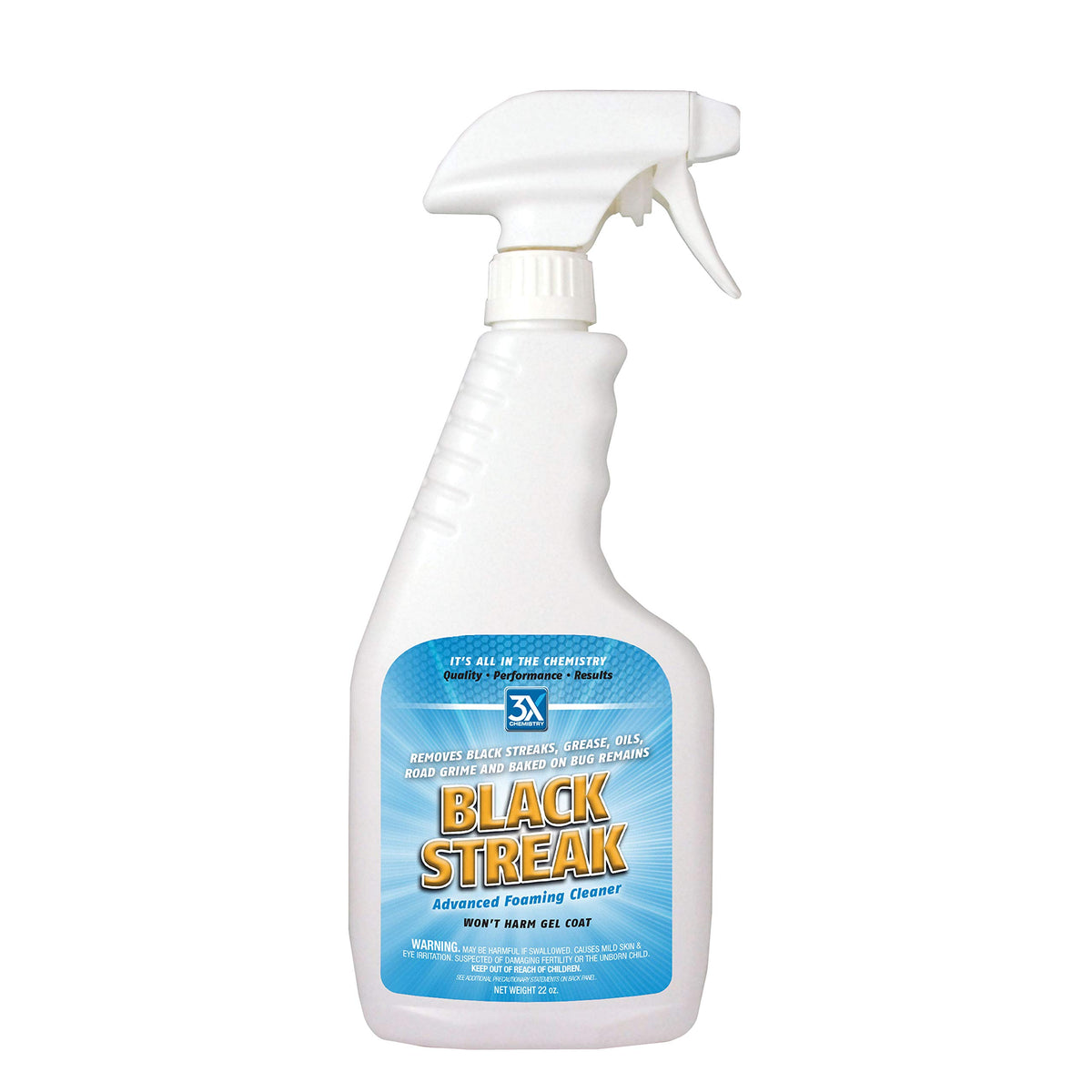 3X:Chemistry 46813 Black Streak Cleaner - 22 Oz.