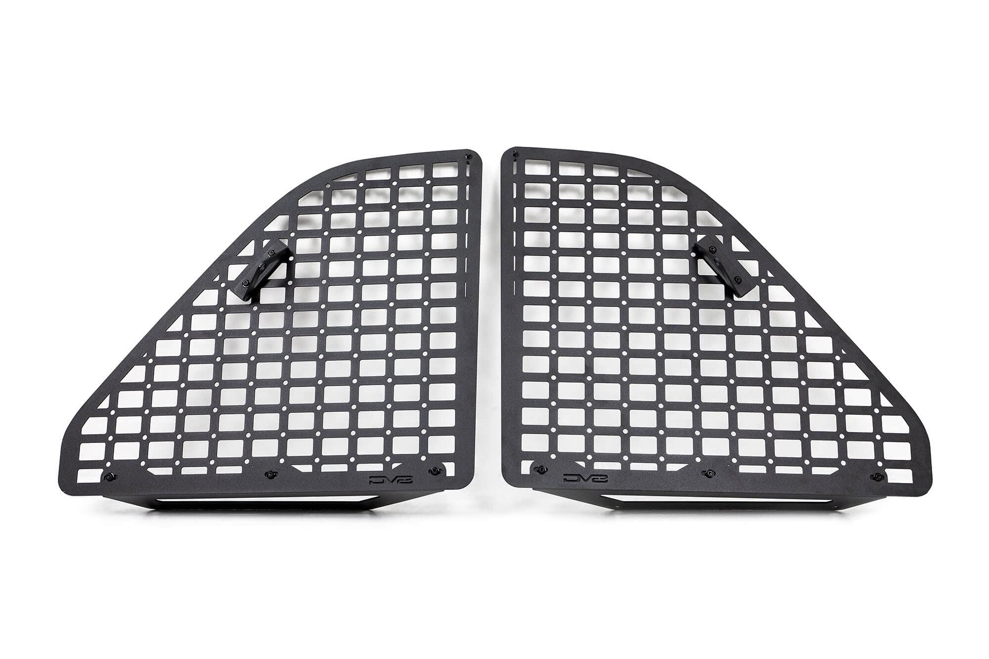 Dv8 Offroad Rear Window Molle Storage Panels For 2018-2023 Jeep Wrangler Jl 4-Door | Includes Passenger & Driver Side Panels | Mount Molle Bags, Tools, & Other Accessories