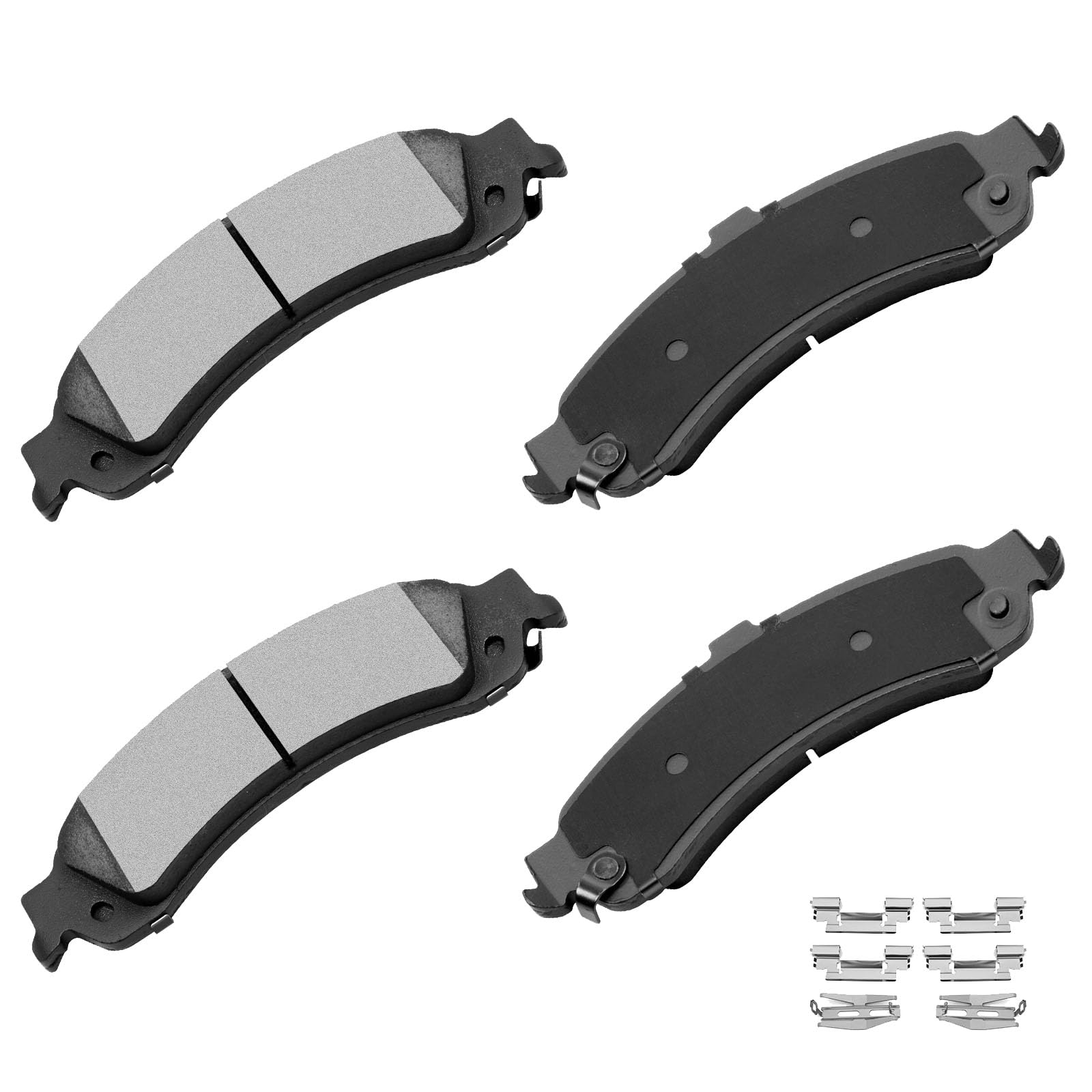 Cciyu D834 Rear Ceramic Disc Brake Pads Kit For Cadillac Escalade Escalade Esv Escalade Ext For Chevrolet Avalanche 1500 Silvera