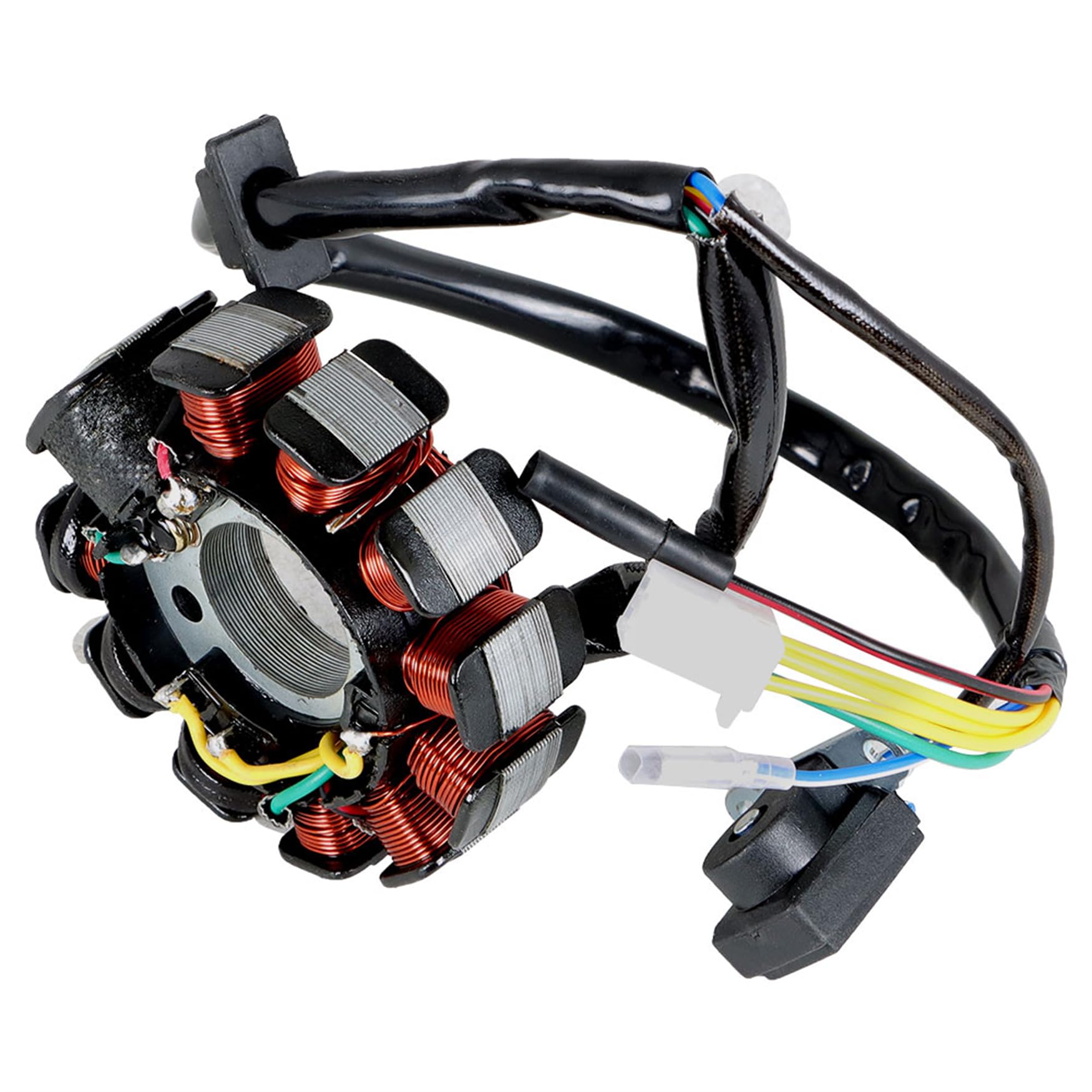 Wflnhd 11 Pole/Coils Magneto Stator Ac 6 Pole Coil Replacement For Gy6 150Cc 125Cc Engine Chinese Moped Scooter Atv Quad 4