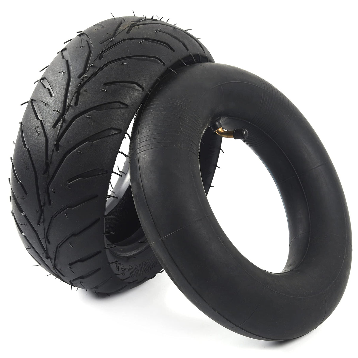 (1 Set) Universal Replacement Rear 110/50-6.5 Tire And Tube Set - Fits Most 38Cc, 47Cc, And 49Cc Mini Pocket Bikes - Compatible