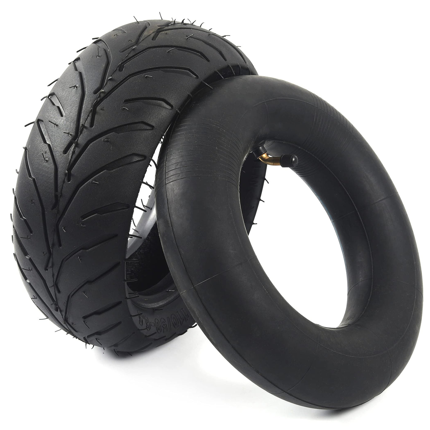 (1 Set) Universal Replacement Rear 110/50-6.5 Tire And Tube Set - Fits Most 38Cc, 47Cc, And 49Cc Mini Pocket Bikes - Compatible