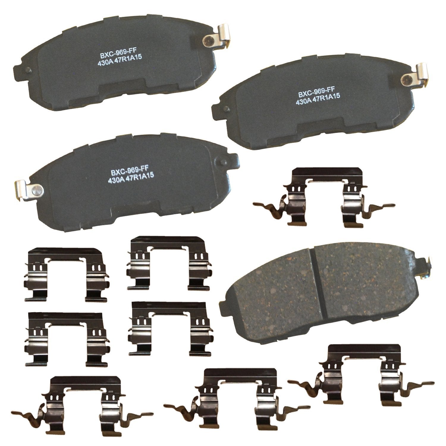 Bendix Premium Sbc430A Ceramic Front Brake Pads For Select Models Infiniti G35, I30, Nissan 350Z, Altima, Juke, Maxima, Sentra, 