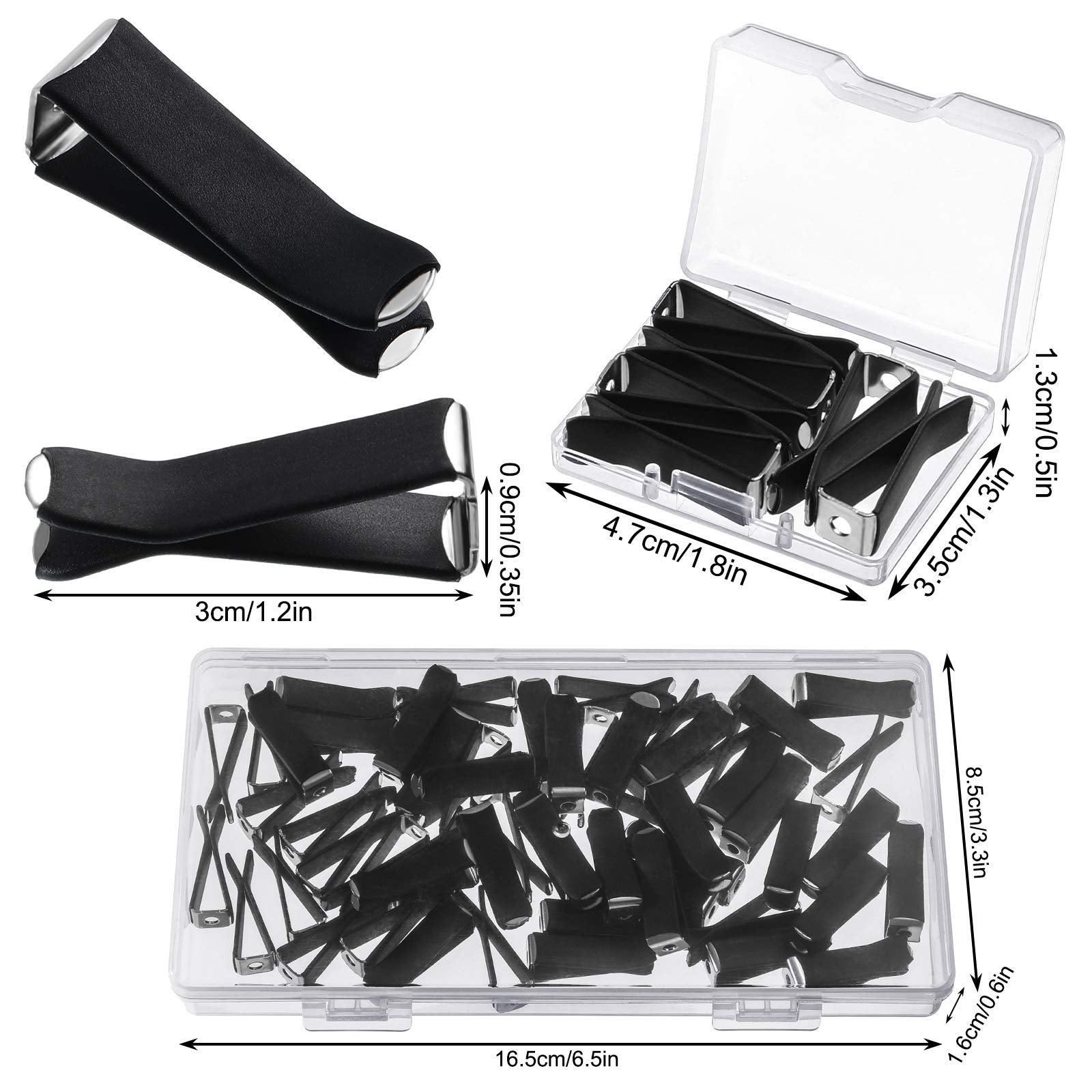 Frienda 60 Pieces Square Head Car Vent Clips Air Freshener Car Outlet Perfume Auto Air Conditioner Clips With 2 Storage Boxes Fo