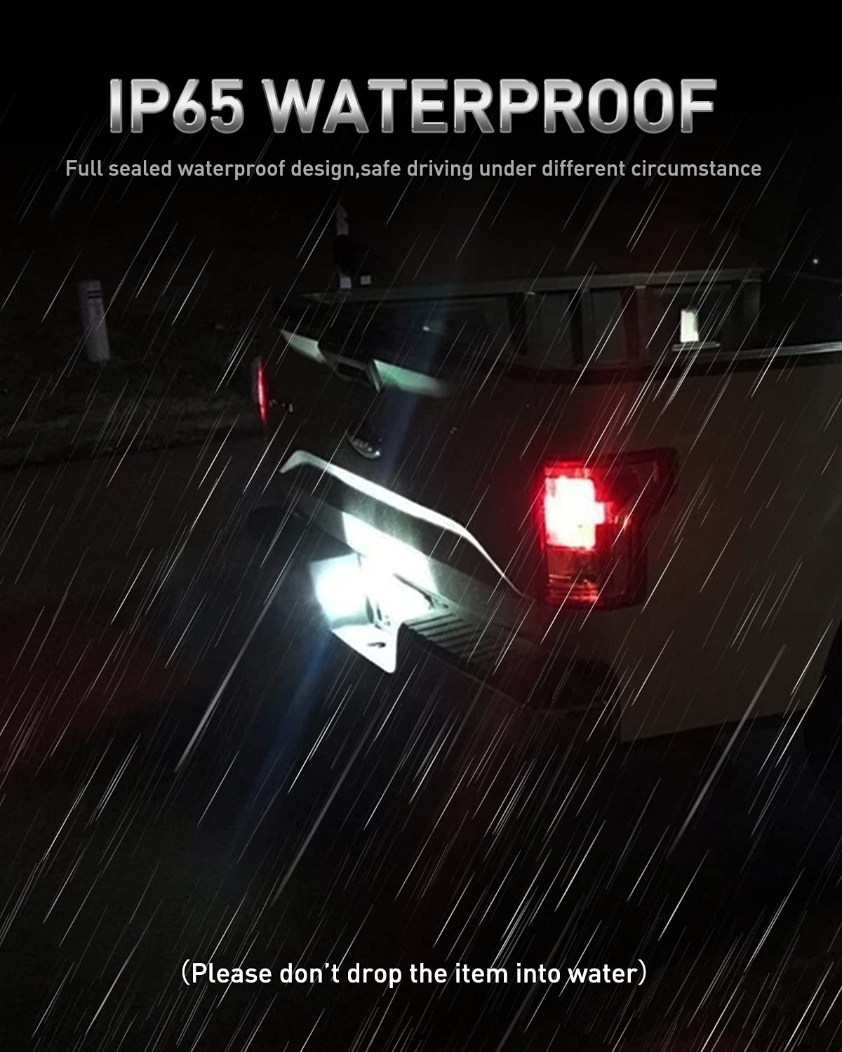 Lesauce Full Led License Plate Light Tag Lamp Assembly Replacement For Chevy Silverado 1500 2500 3500 Suburban Tahoe Gmc Sierra