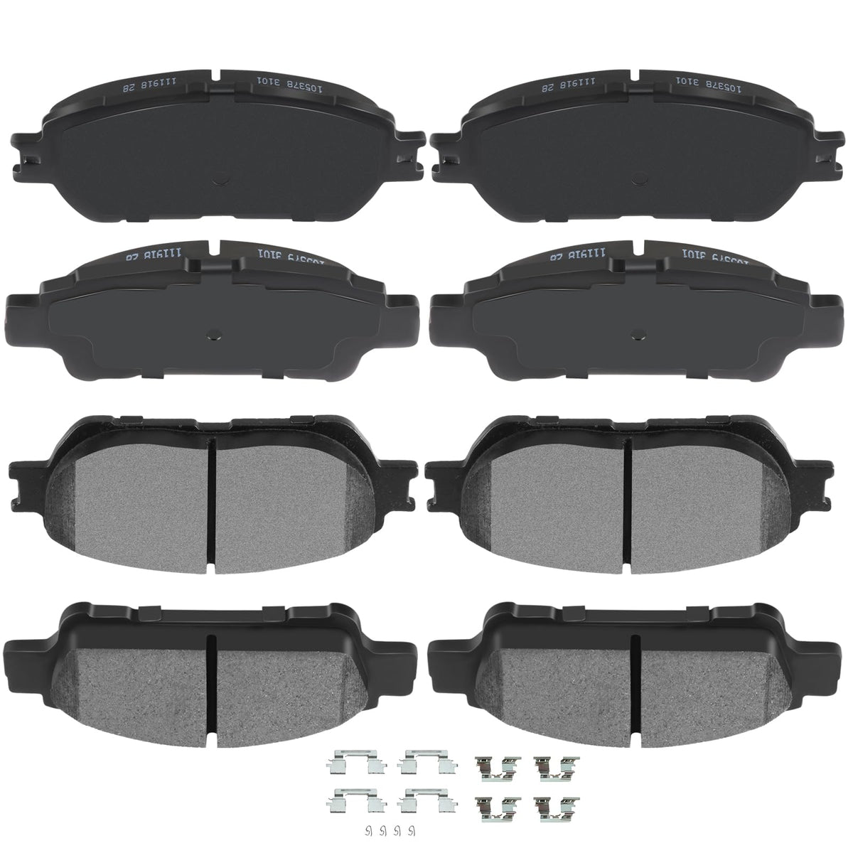 Automuto D906 & D995 8Pcs Front Rear Ceramic Pads Brake Fit For 2004-2010 For Toyota For Sienna