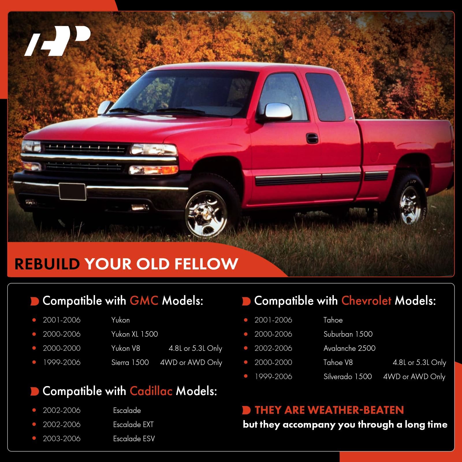 A-Premium 13Pc Awd 4Wd Front Suspension Kit, For Chevy Gmc Silverado 1500 Sierra 1500 Suburban Avalanche Tahoe Yukon Xl Escalade Ext Esv, Upper Control Arm Lower Ball Joint Sway Bar Link Tie Rod End