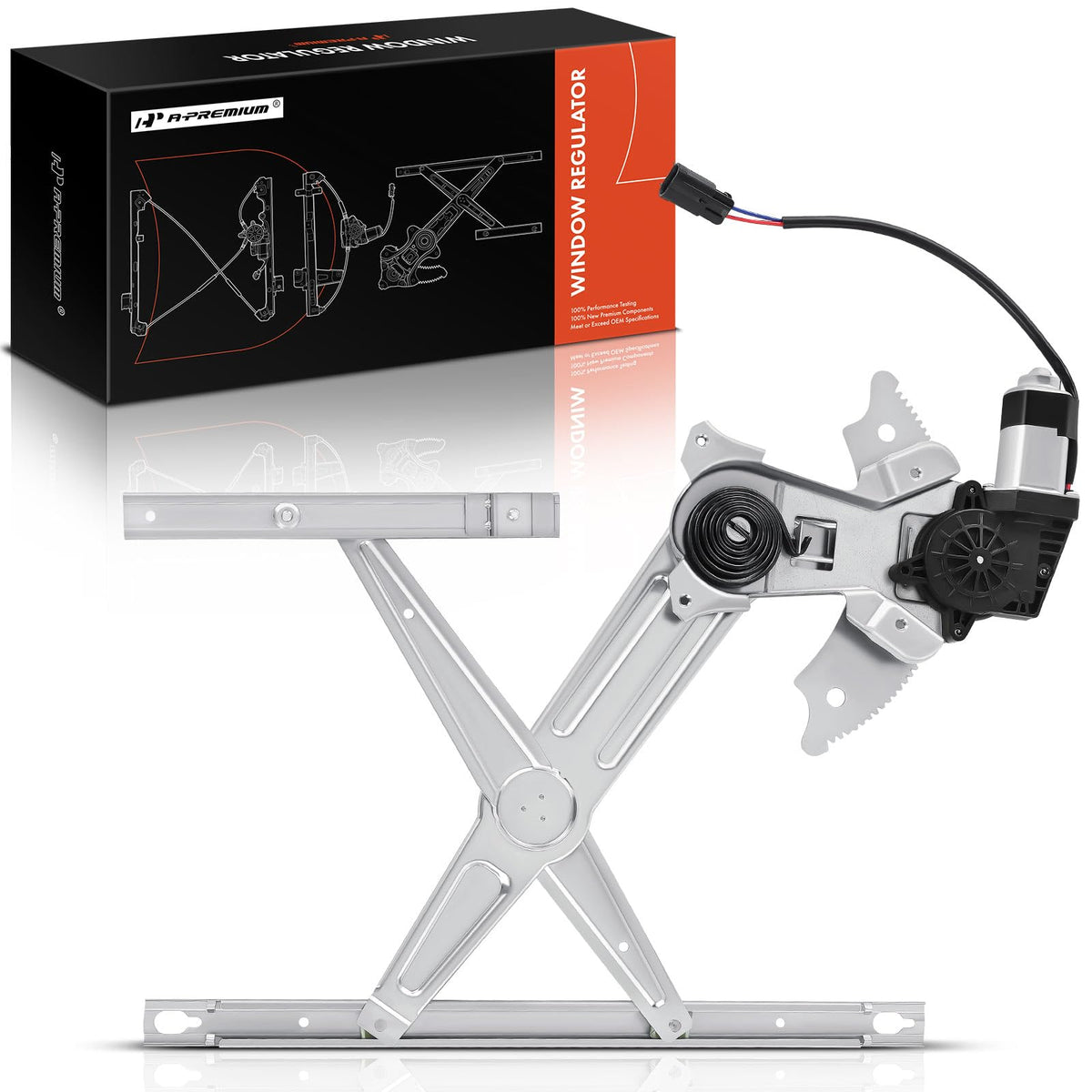 A-Premium Power Window Regulator with Motor Compatible with Dodge Ram 1500 2500 3500 4500 5500 2002-2010 Pickup Front Left Drive