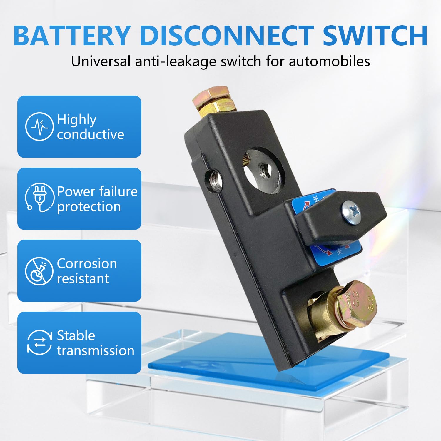 Heavy Duty Battery Disconnect Switch, Car Battery Disconnect Isolator Cut Off Switch, Battery Cut Off Switch 12v 24v, Car Batter