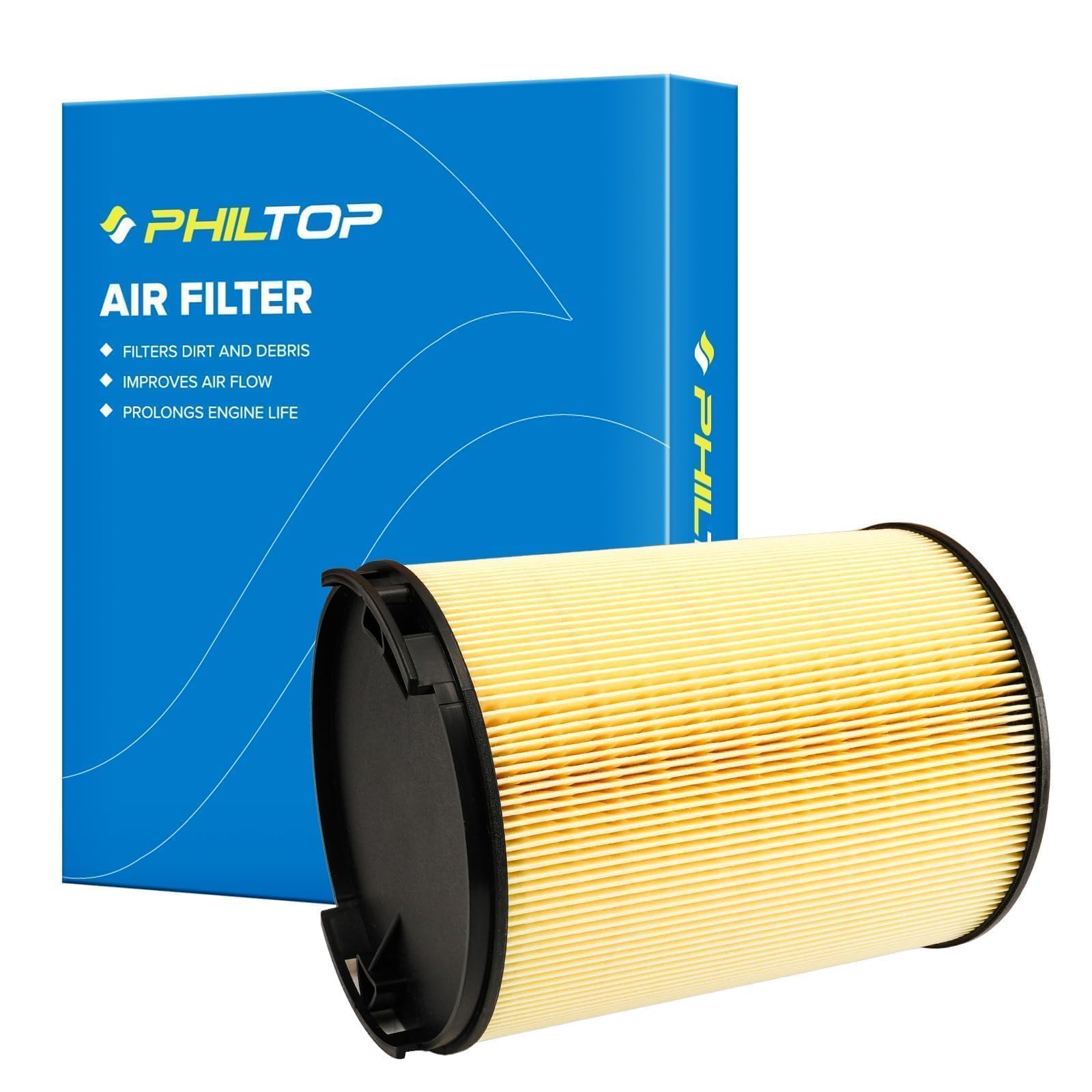 PHILTOP Engine Air Filter CA9778 Replacement for Chevrolet Colorado 3.5L 2004-2006, Colorado 2.8L 2004-2006, Colorado 3.7L 2007,