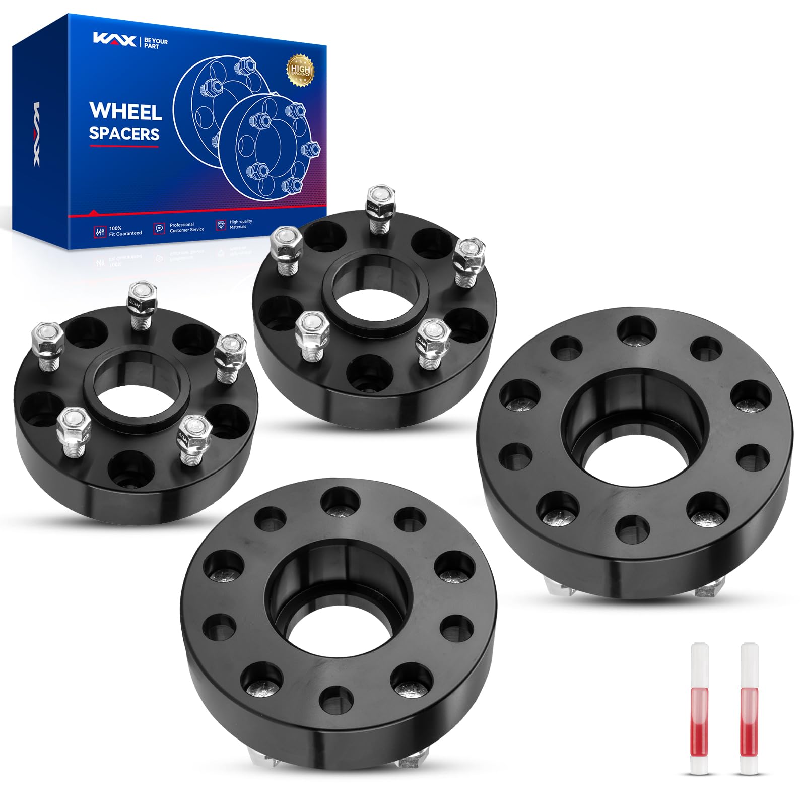 Kax 5X5 Wheel Spacers,1.5 Inch 5 Lug Hub Centric Wheel Spacers Fit For Grand Cherokee, Wrangler, Gladiator, Durango With M14X1.5