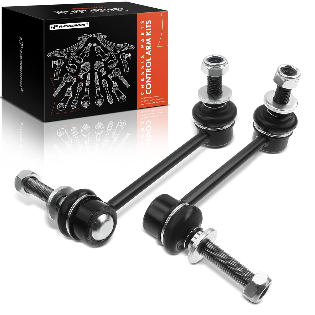 A-Premium 2 x Front Sway Bar Links Stabilizer Bar Links, Compatible with Toyota 4Runner 2003-2021, FJ Cruiser 2007-2014, Lexus G