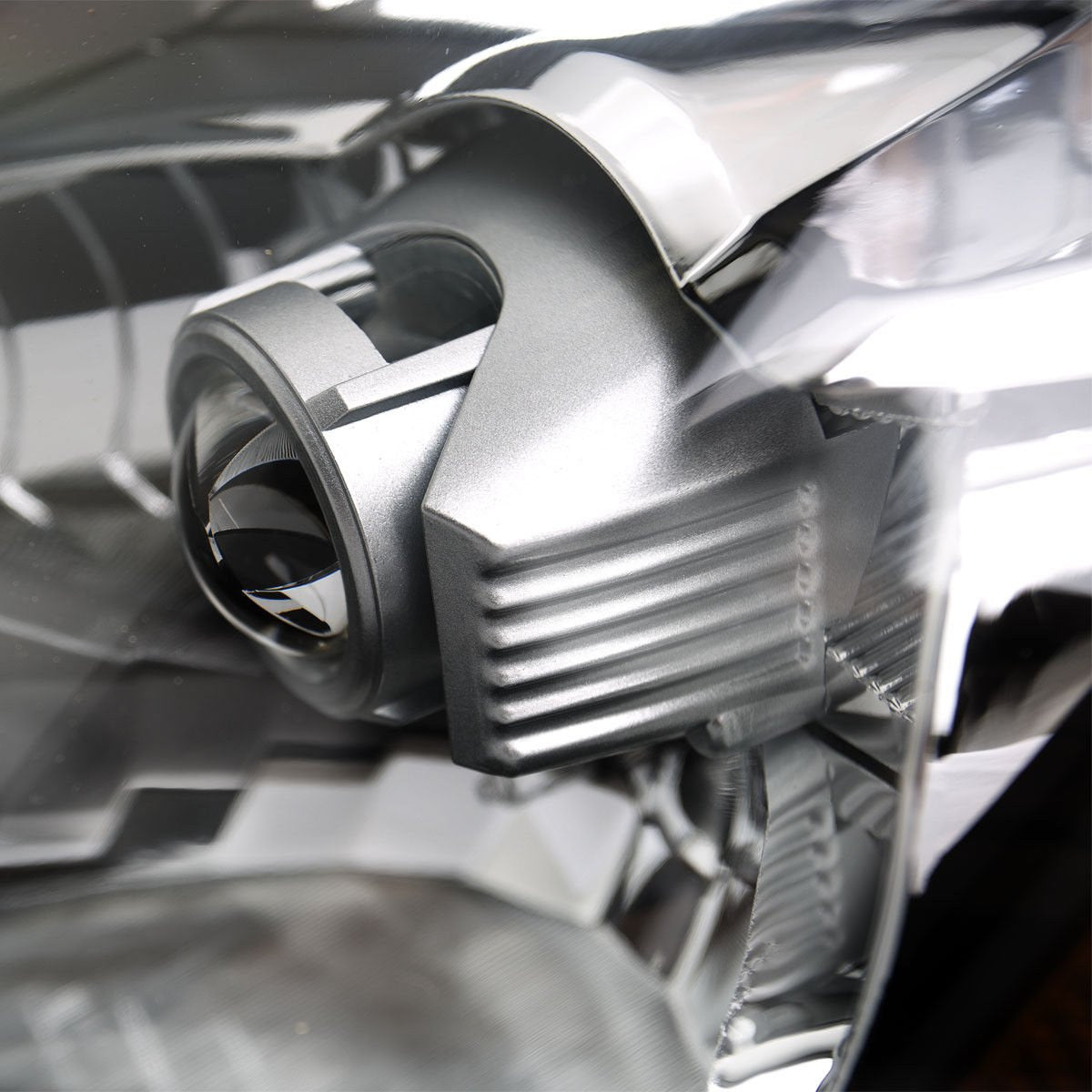 Sppc Headlights Black Assembly Set For Nissan 350Z - (Pair) Driver Left And Passenger Right Side Replacement Headlamp