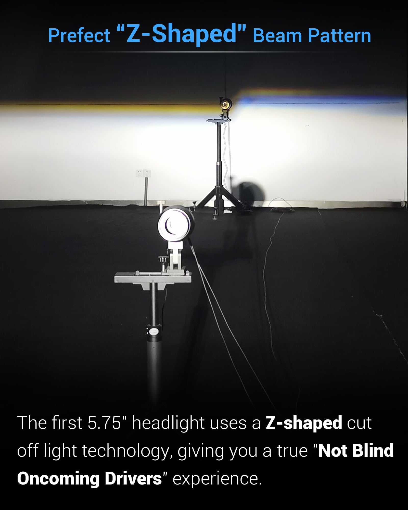 SUMHITIC New Upgraded 5-3/4 5.75 inch LED Motorcycle Headlight DOT Compatible with Harley Davidson Sportster Dyna XL883/XL1200 S