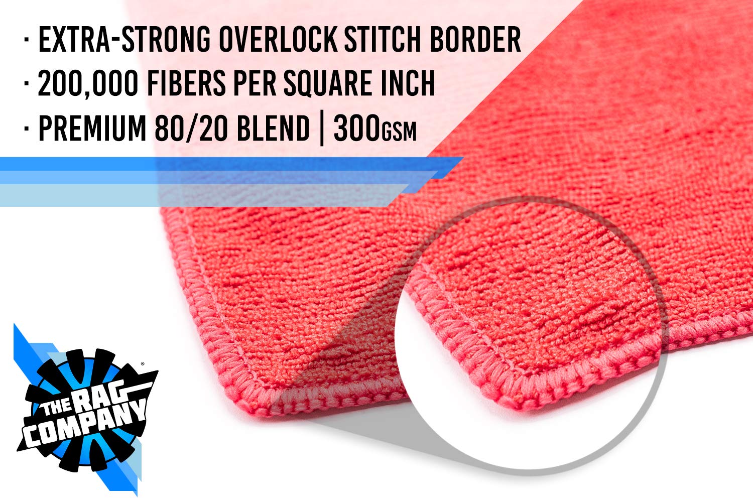 The Rag Company - All-Purpose Microfiber Terry Cleaning Towels - Commercial Grade, Highly Absorbent, Lint-Free, Streak-Free, Kit