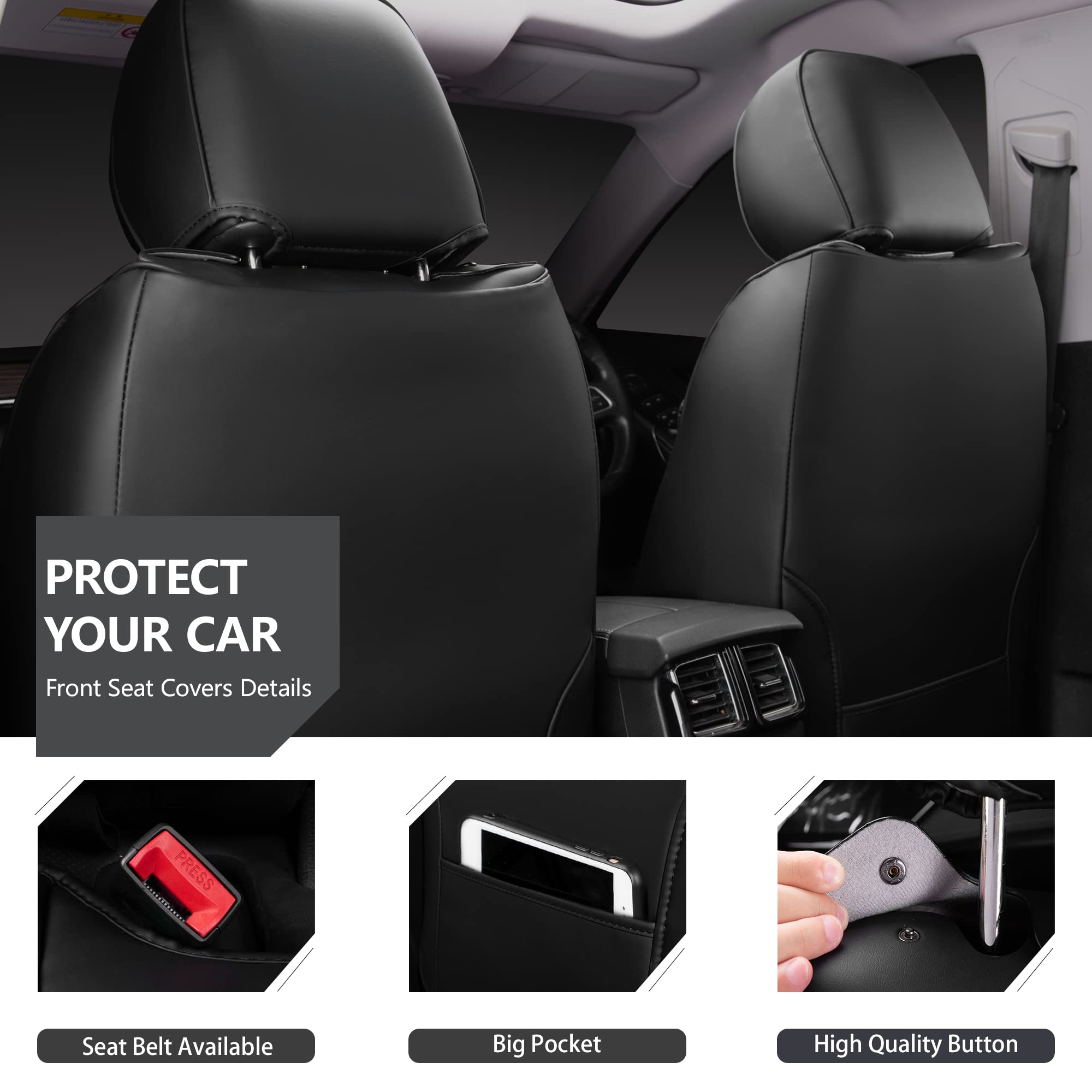 Car Pass Suede Leather Seat Covers Full Set Soft Protector Durable Cushioned Warm In Winter Breath In Summer,Universal Sport Car