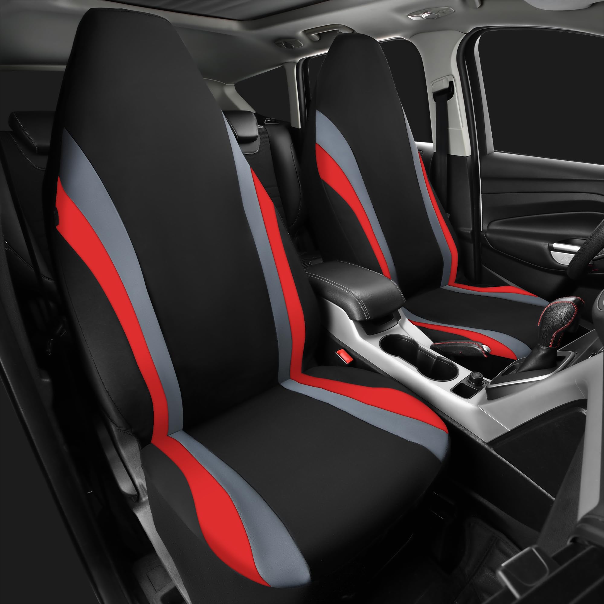 Car Pass Aquashield Neoprene Waterproof Car Seat Covers Front Seats Only, High Back Bucket Seat Covers,Airbag Compatible,Seat Co