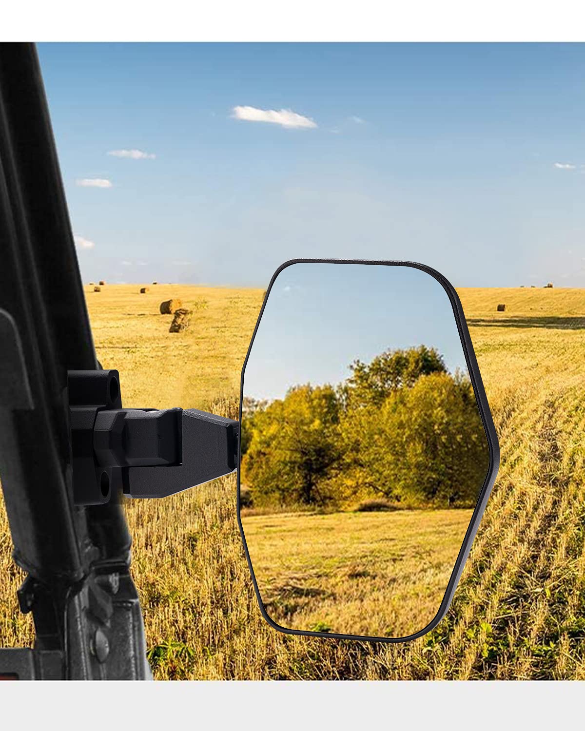 A & Utv Pro Defender Side View Mirrors Compatible With Can-Am Defender Defender Max 2016-2024 Hd5 Hd8 Hd9 Hd10 Limted,Adjustable Break Away Rear View Mirrors,Replace Oem #715002459, Not For Full Door