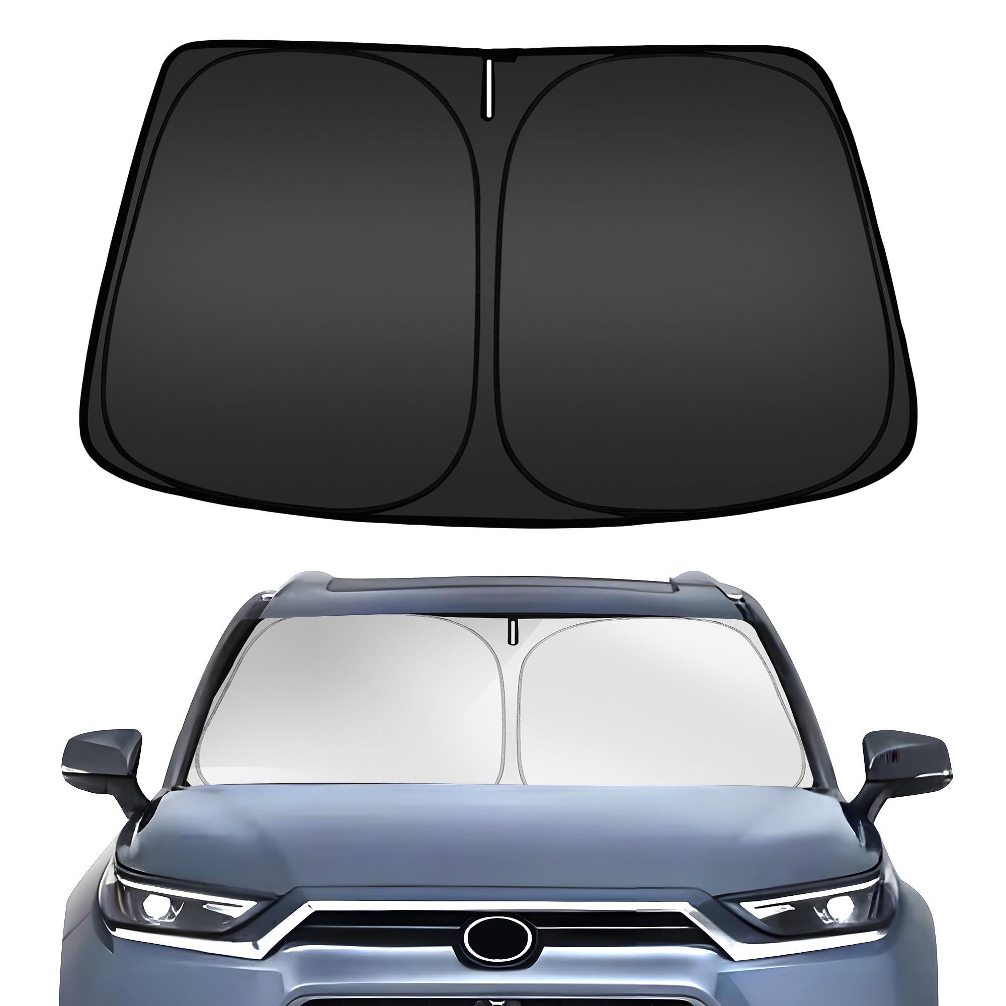 Arismotor Windshield Sun Shade For Toyota Highlander (L Le Xle Limited Platinum) 2020-2025, Custom Fit Foldable Front Window Sun