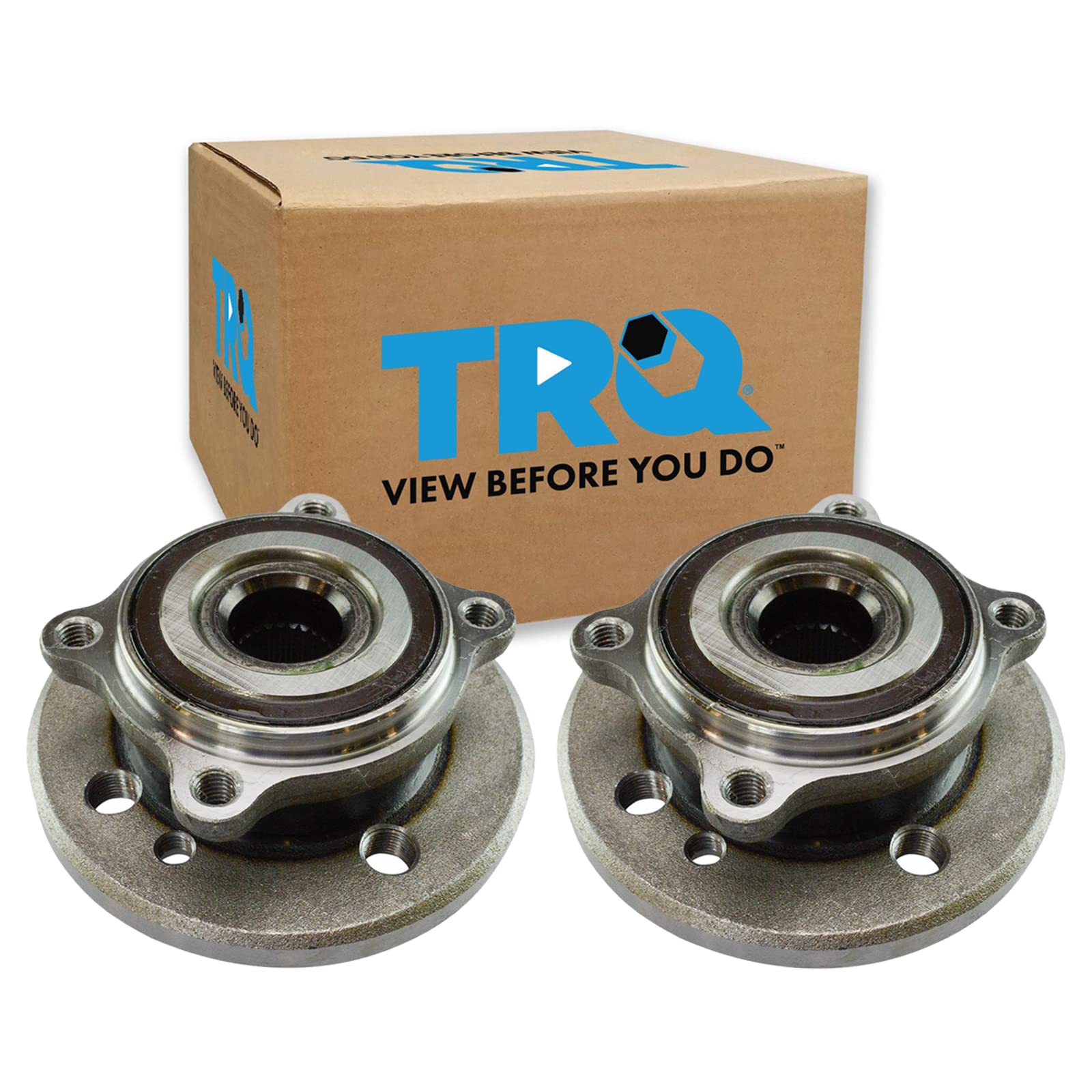 Trq Front Wheel Hub Bearings Assembly Set Compatible With 2007-2015 Mini Cooper