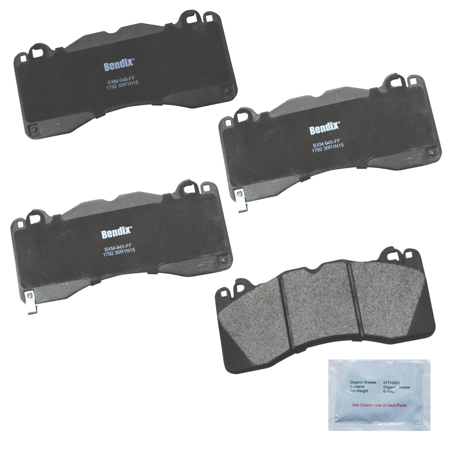 Bendix Priority1 Cfm1792 Semi-Metallic Front Brake Pads For Ford Mustang 2023-2015