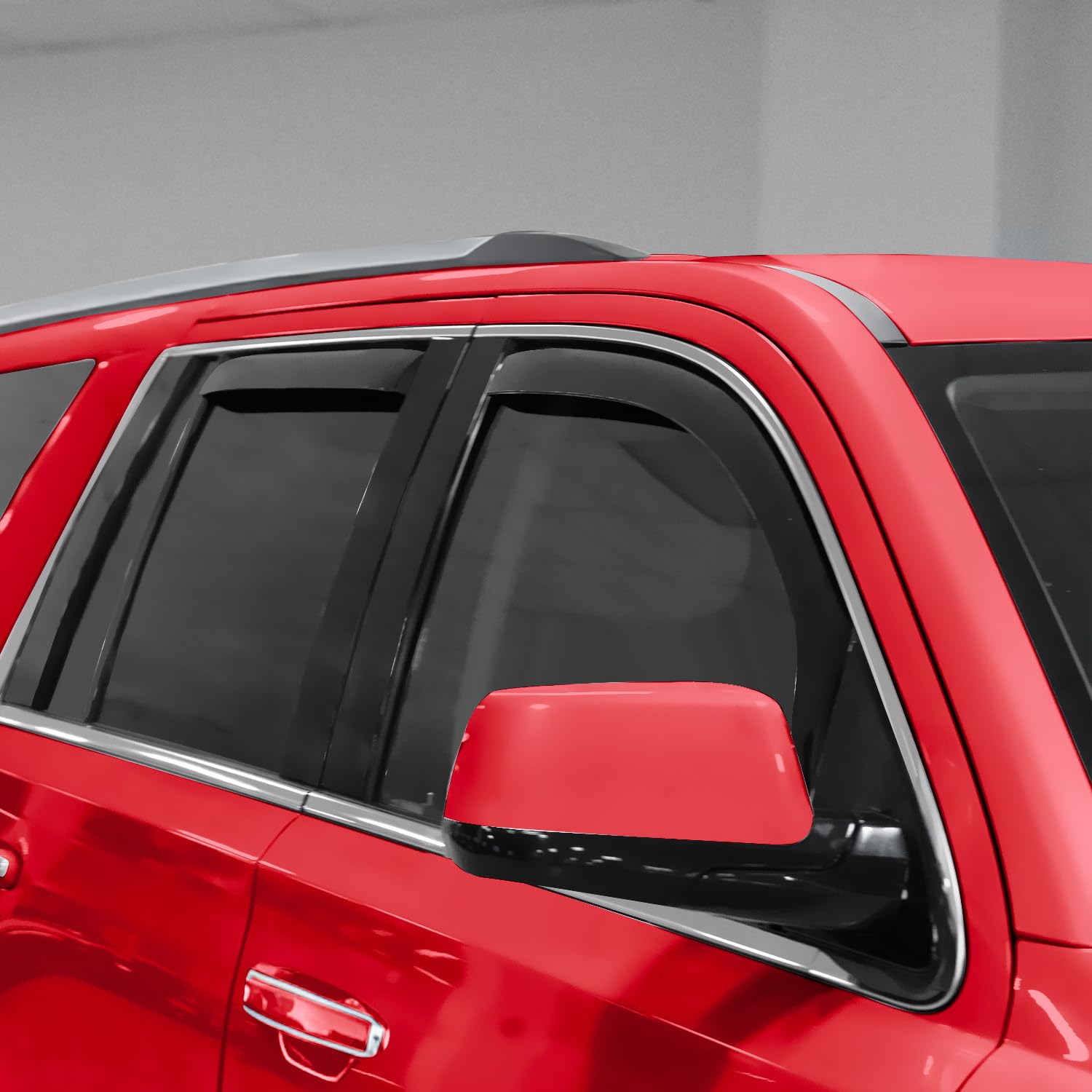 Voron Glass In-Channel Extra Durable Rain Guards For Gmc Yukon Xl 2015-2020, Window Deflectors, Vent Window Visors, 4 Pieces - 2