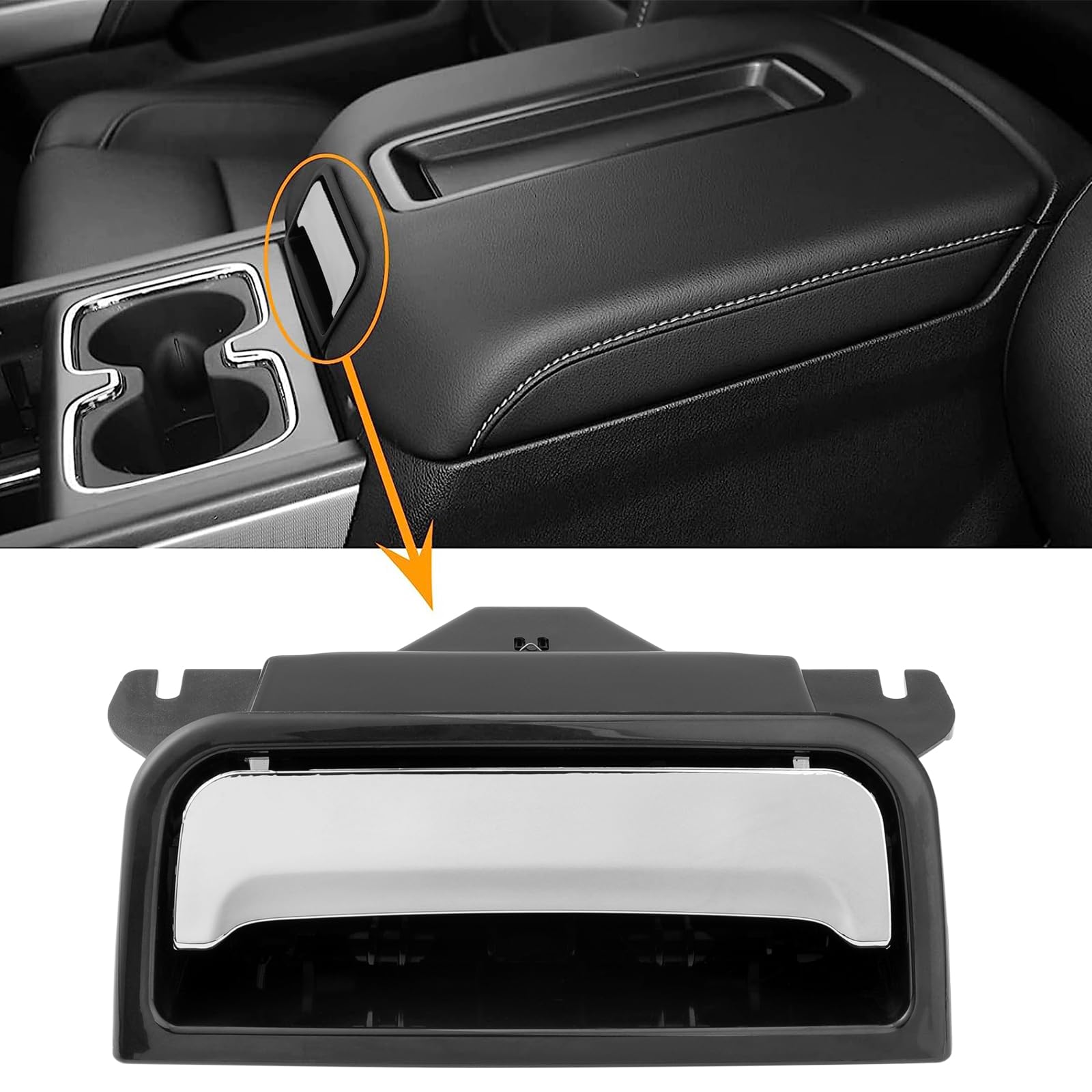 Center Console Latch For Chevy Silverado Suburban Tahoe, Gmc Sierra Yukon 2014 2015 2016 2017 2018 2019 2020, Replace# 22792217