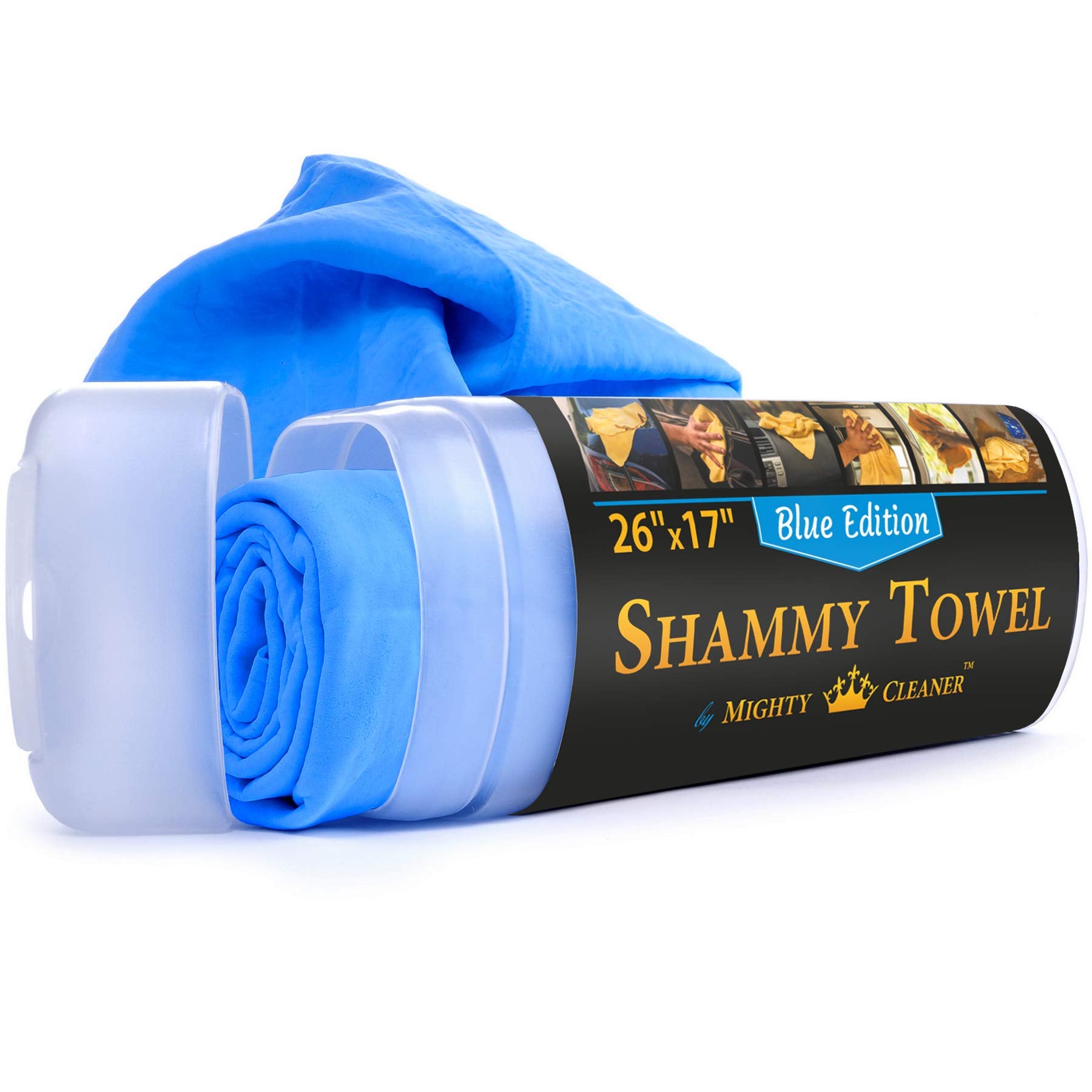 Premium Shammy Cloth For Car Drying - 26”X17” - Super Absorbent Chamois Towel For Car - Scratch-Free, Reusable & Soft
