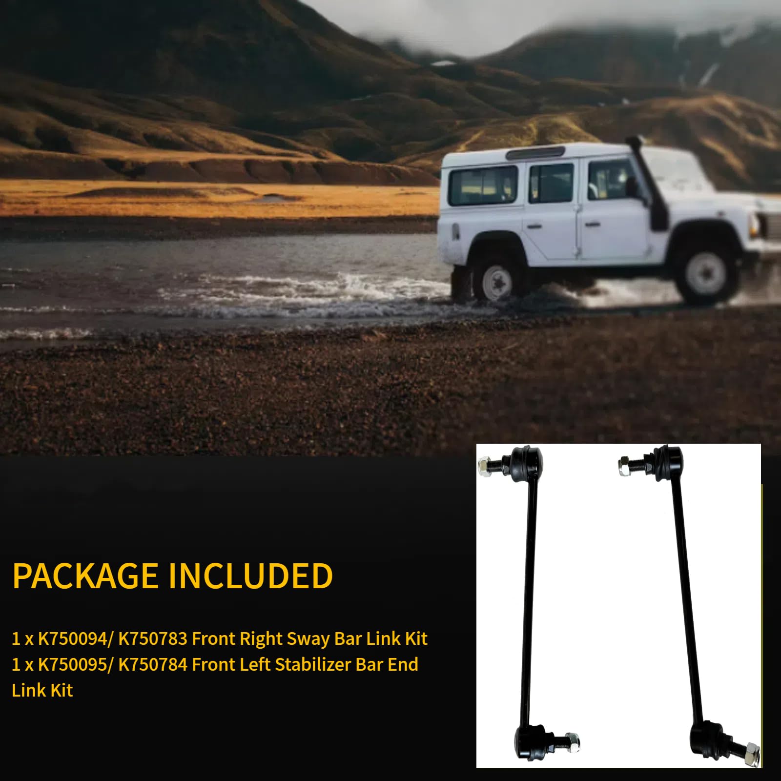 Hhcm 2Pc Front Sway Bar Link Kit K750094 K750095 For Nissan Altima 07-22, Maxima/Murano 09-21, Stabilizer Bar End Links For Niss