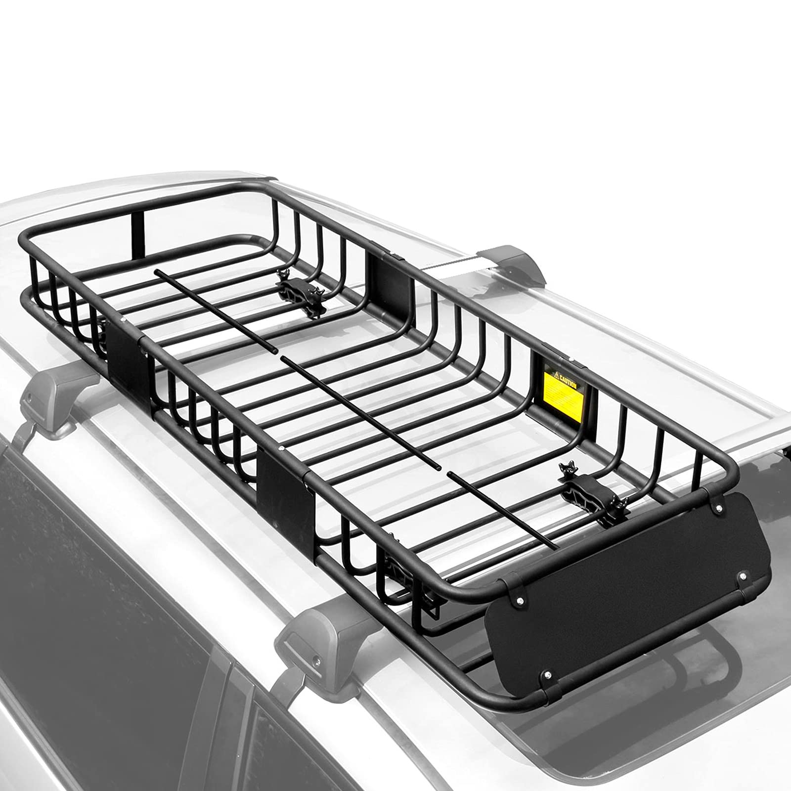 Xcar 64''X 23''X4'' Skinny Roof Basket Cargo Carrier - Heavy Duty Steel Rooftop Cargo Rack - Automotive Top Mount Roof Racks For