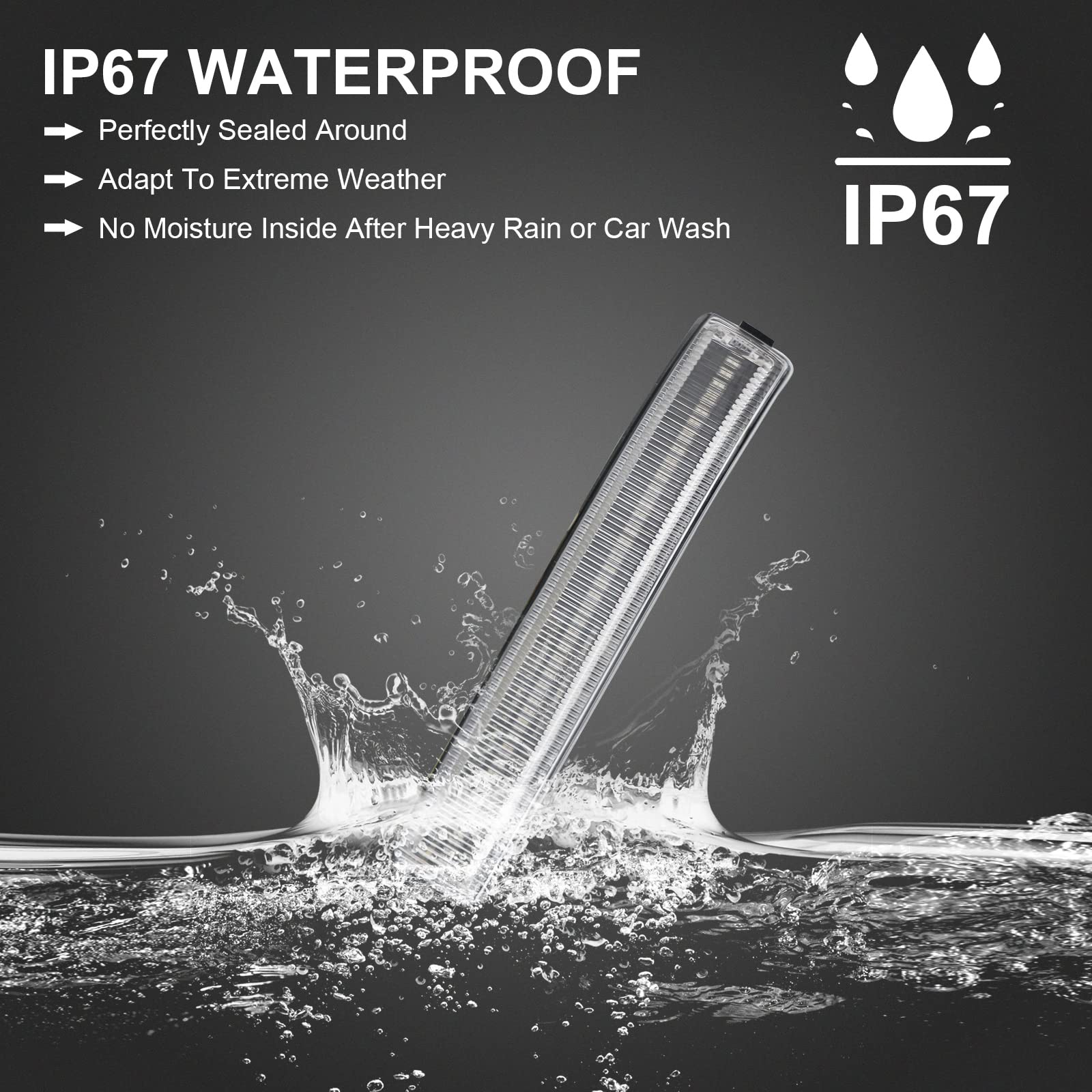 Aexploer Side Mirror Turn Signal Lights Led Assembly Compatible With F150 2009-2014/For Mark Lt 2010-2014,Blink Turn Marker Lamp