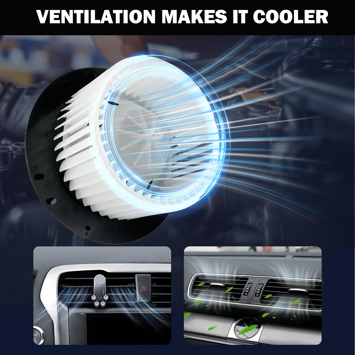 Aspligo 700022 Ac Heater Blower Motor Fan Front Fit For Ford E-150 E-150 Club Wagon E-150 Econoline E-250 E-250 Econoline E-350