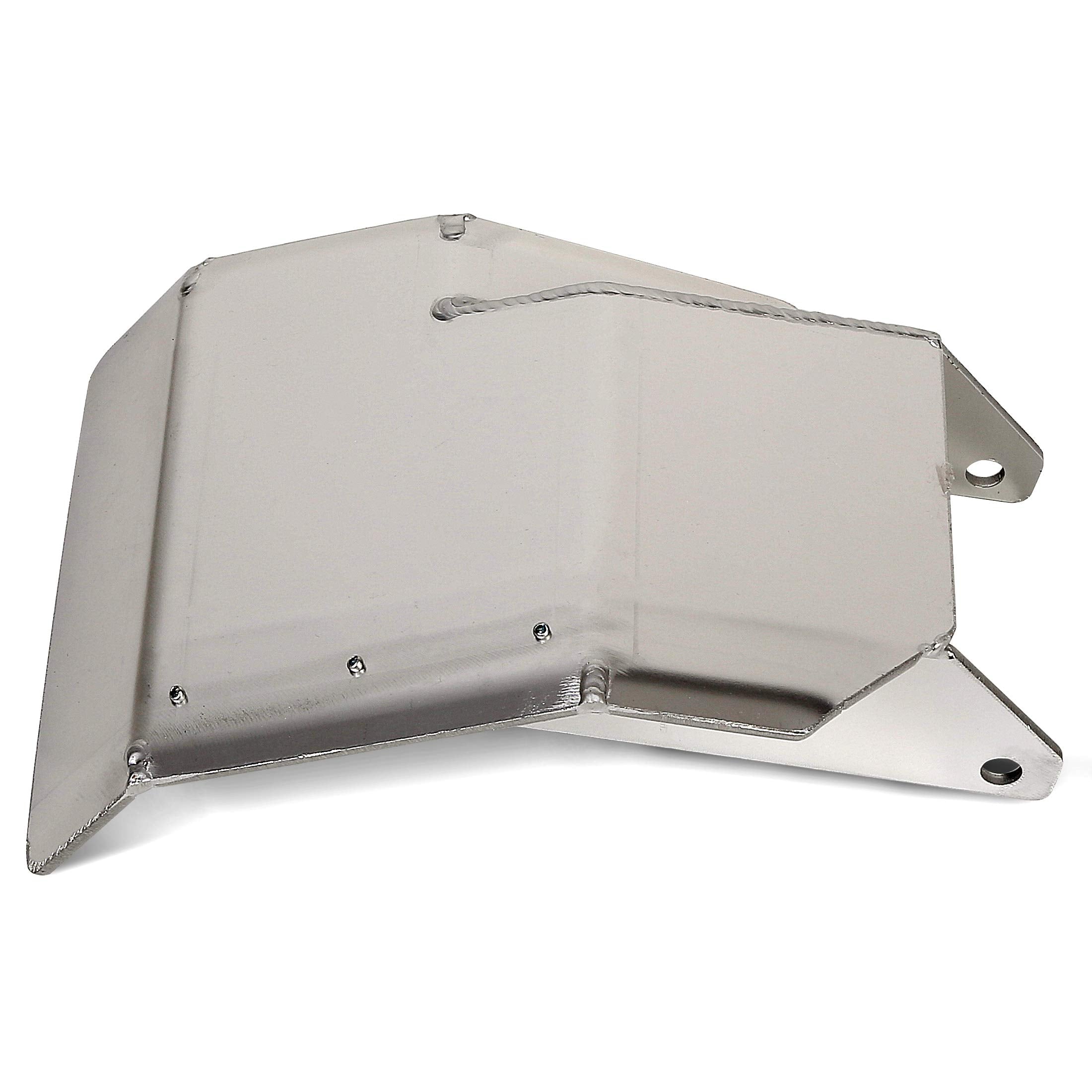 Ecotric Atv Swing Arm Skid Plate Compatible With 1987-2006 Yamaha Banshee Yfz 350 Polished Aluminum